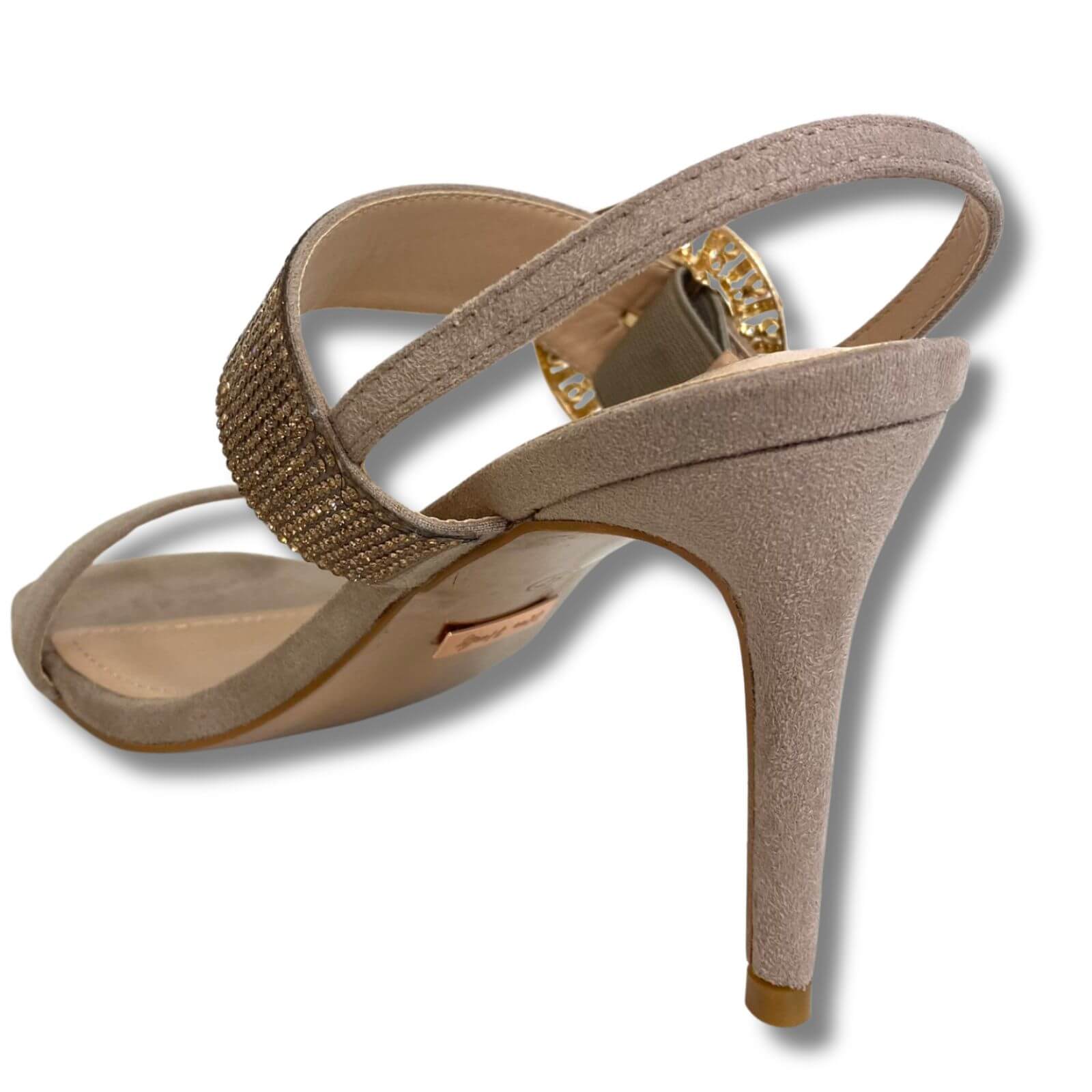 Una Healy Nude Strappy High Heel Sandals - Image 3