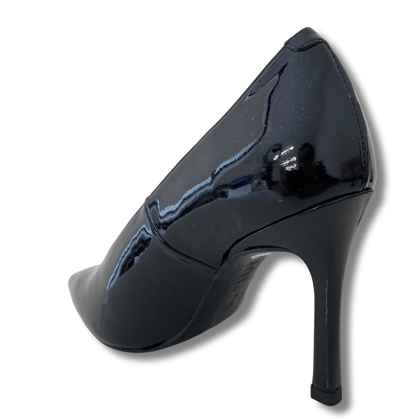 Unisa Black Patent Leather Stiletto Shoes - Image 3