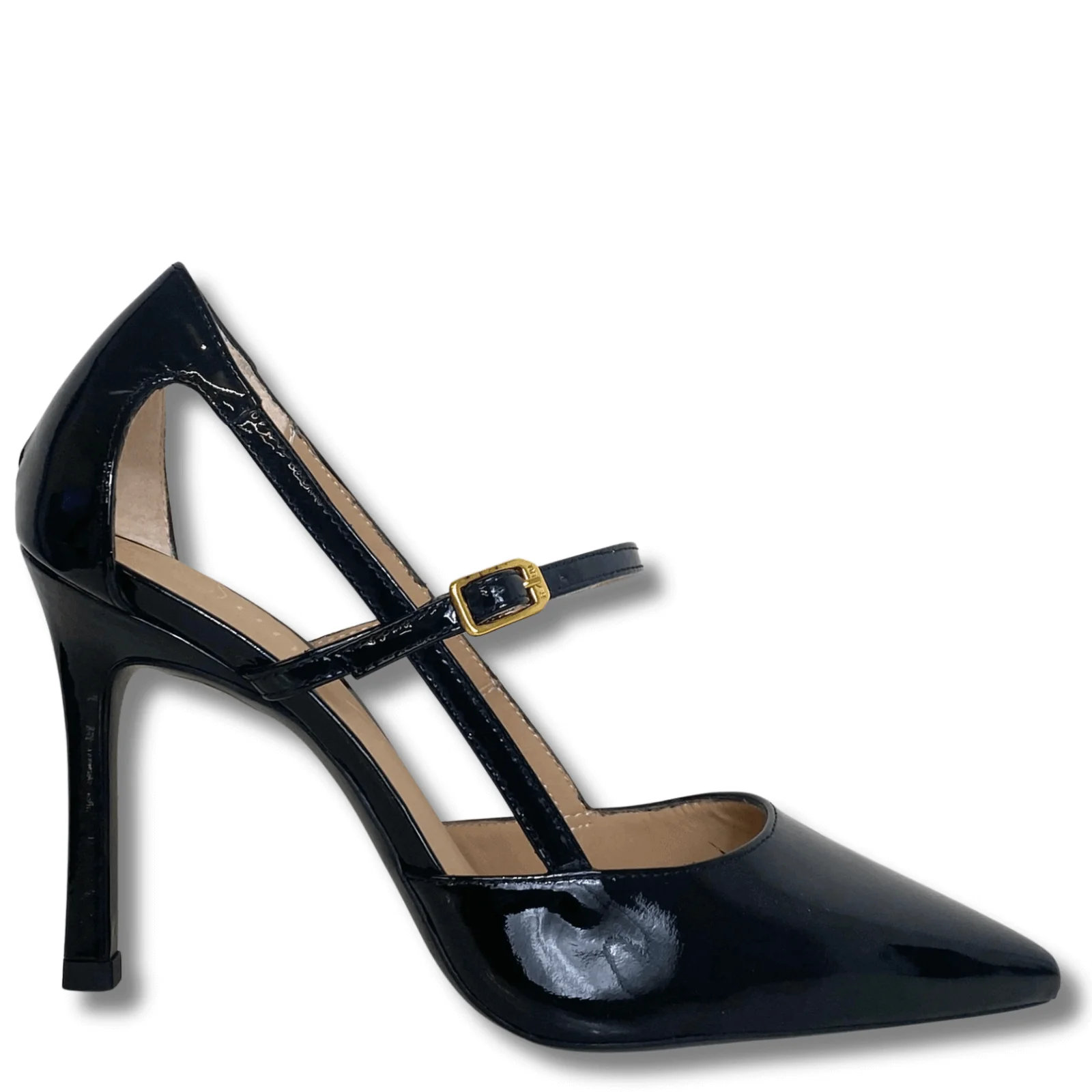 Unisa Tegea Black Patent Leather Stiletto Shoes