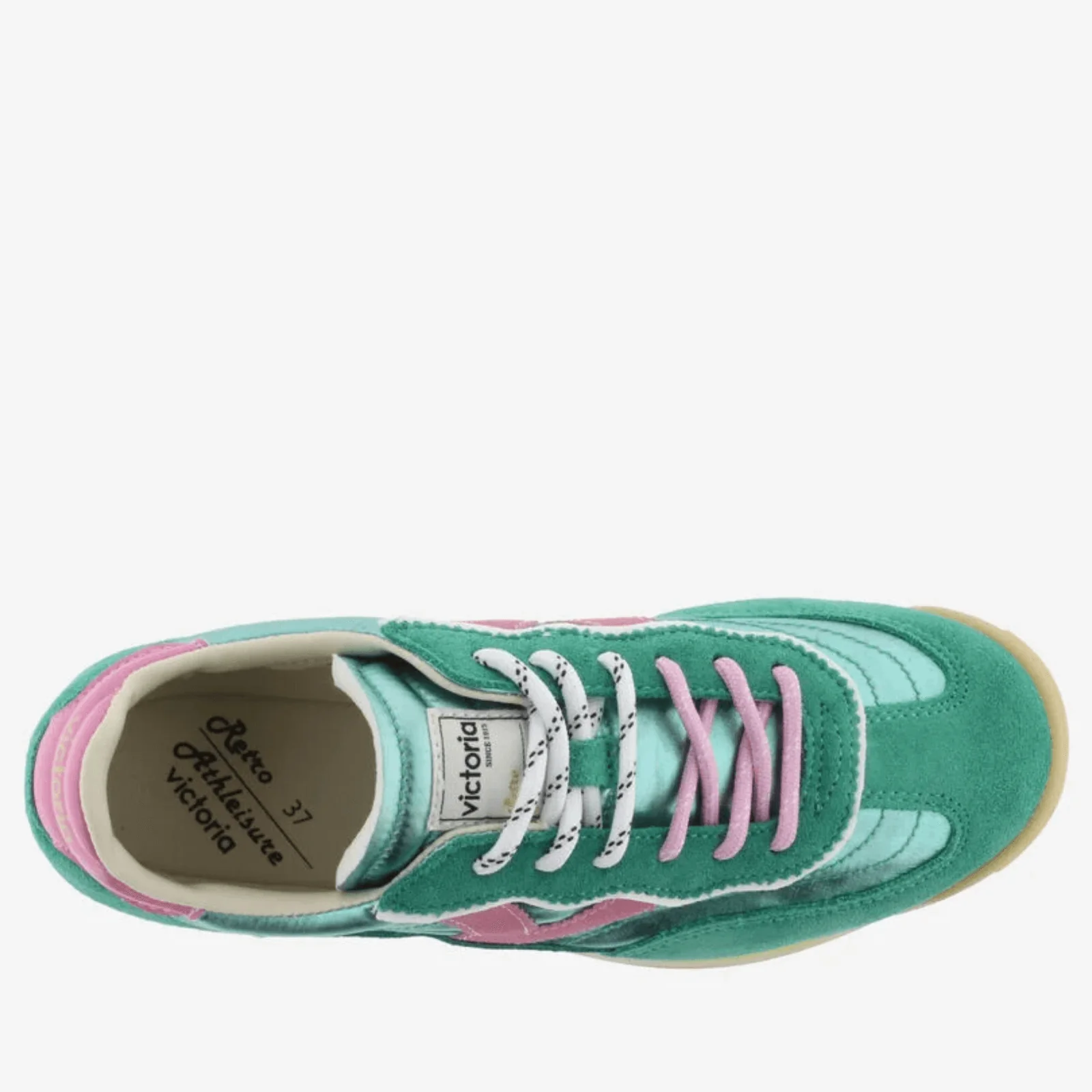 Victoria Saturno Green & Pink Sneakers - Image 3