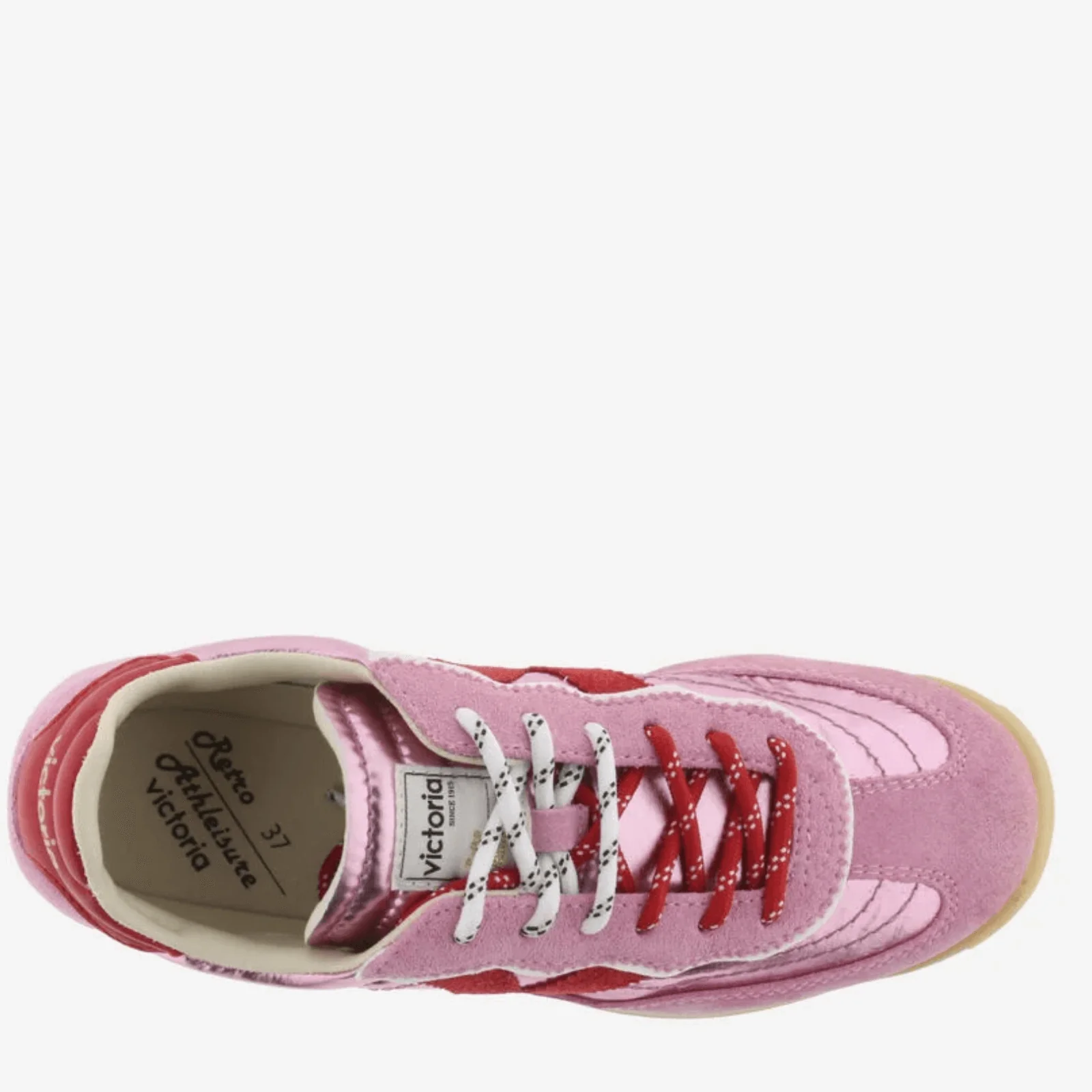 Victoria Saturno Pink & Red Sneakers - Image 3