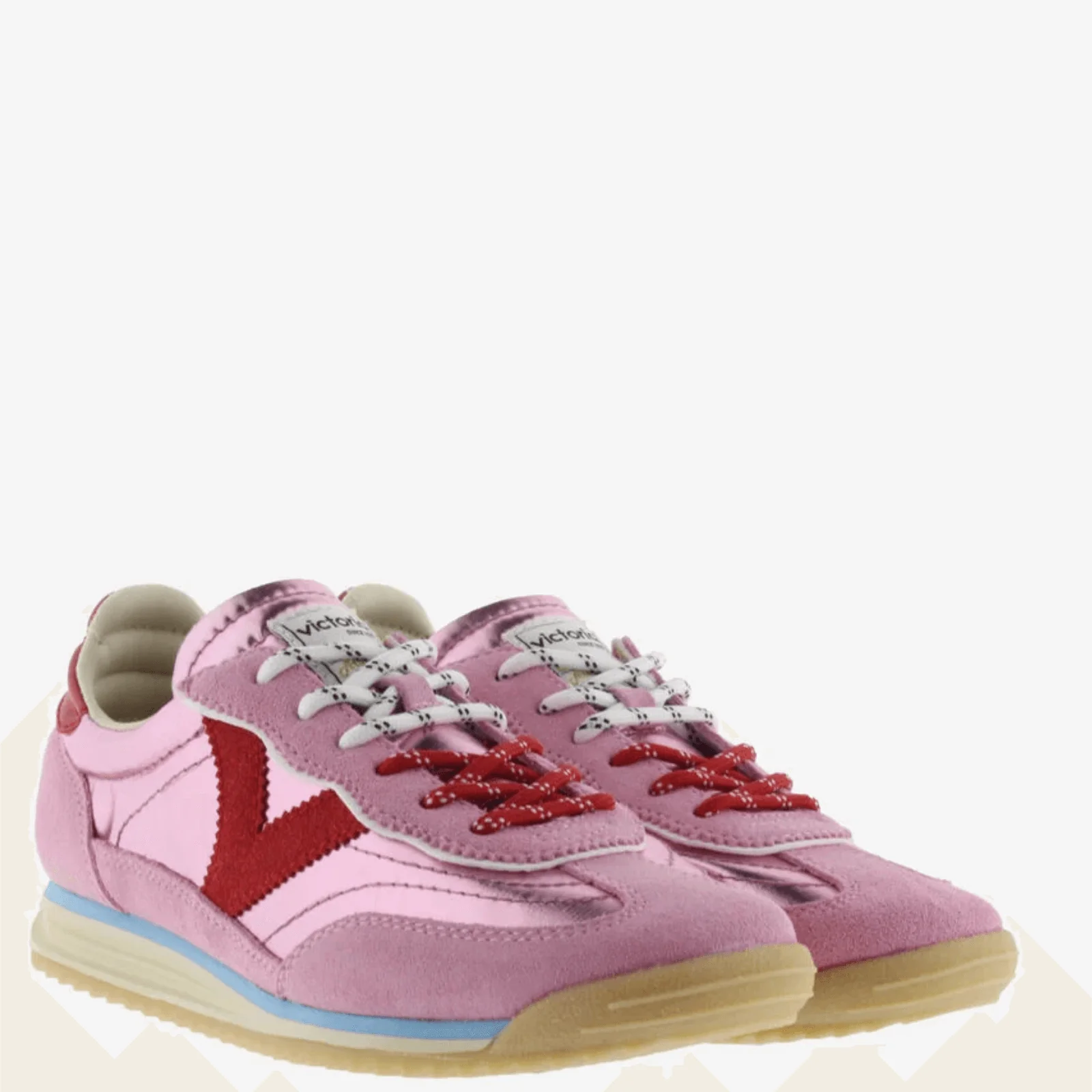 Victoria Saturno Pink & Red Sneakers - Image 4