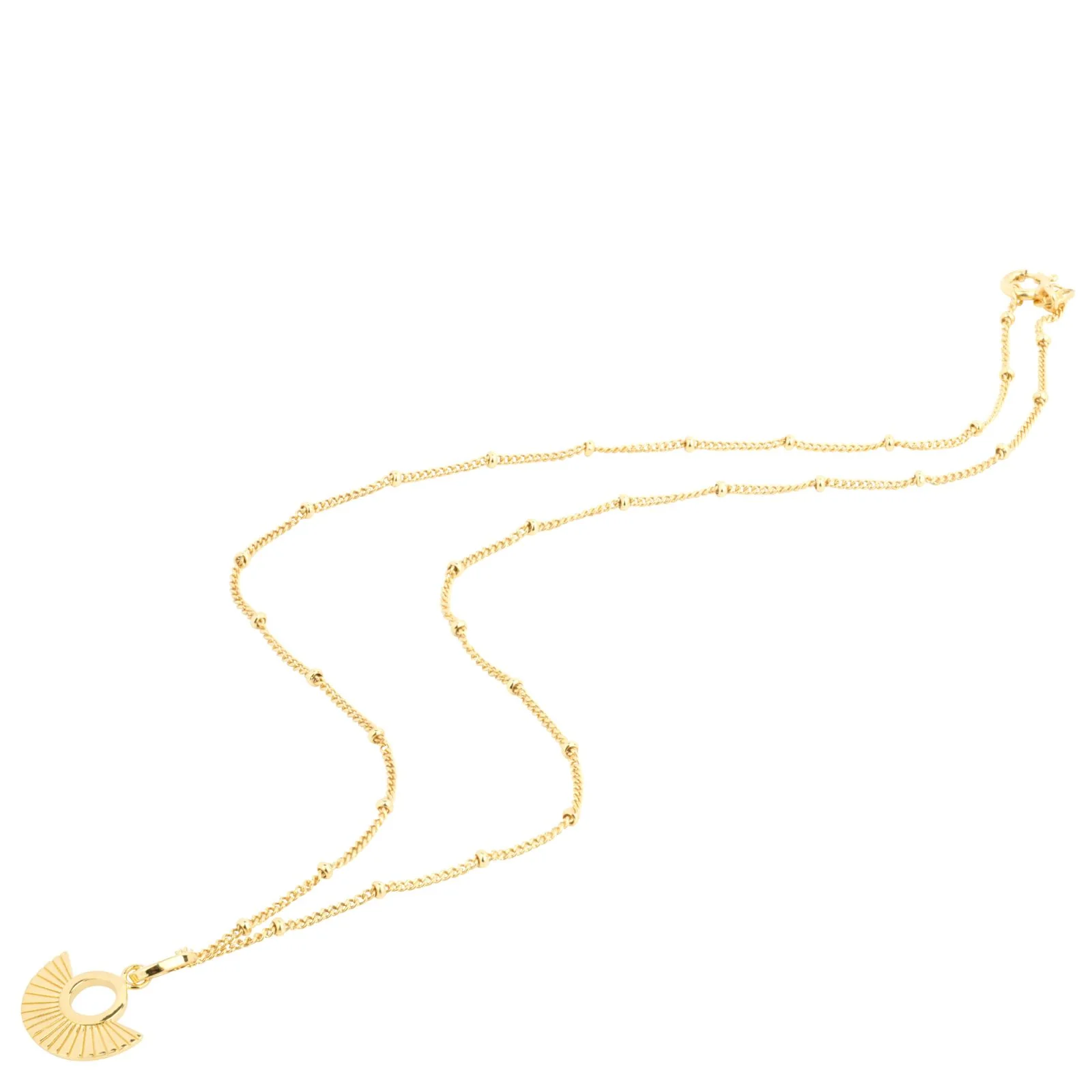 Vurchoo Nicaragua Gold Deco Fan Necklace - Image 2