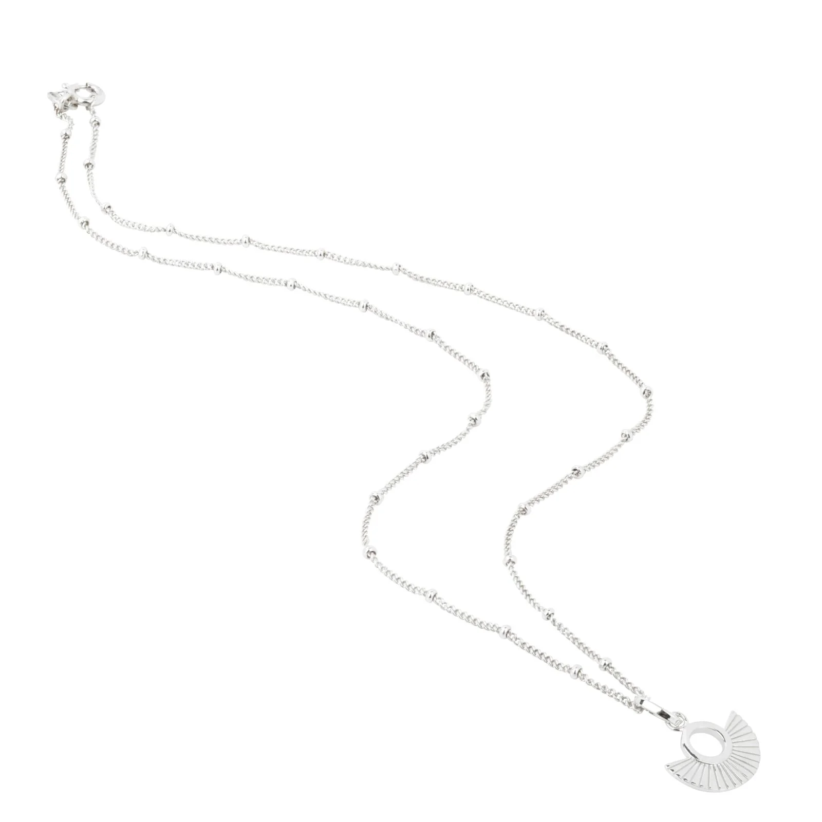 Vurchoo Nicaragua Silver Deco Fan Necklace - Image 2