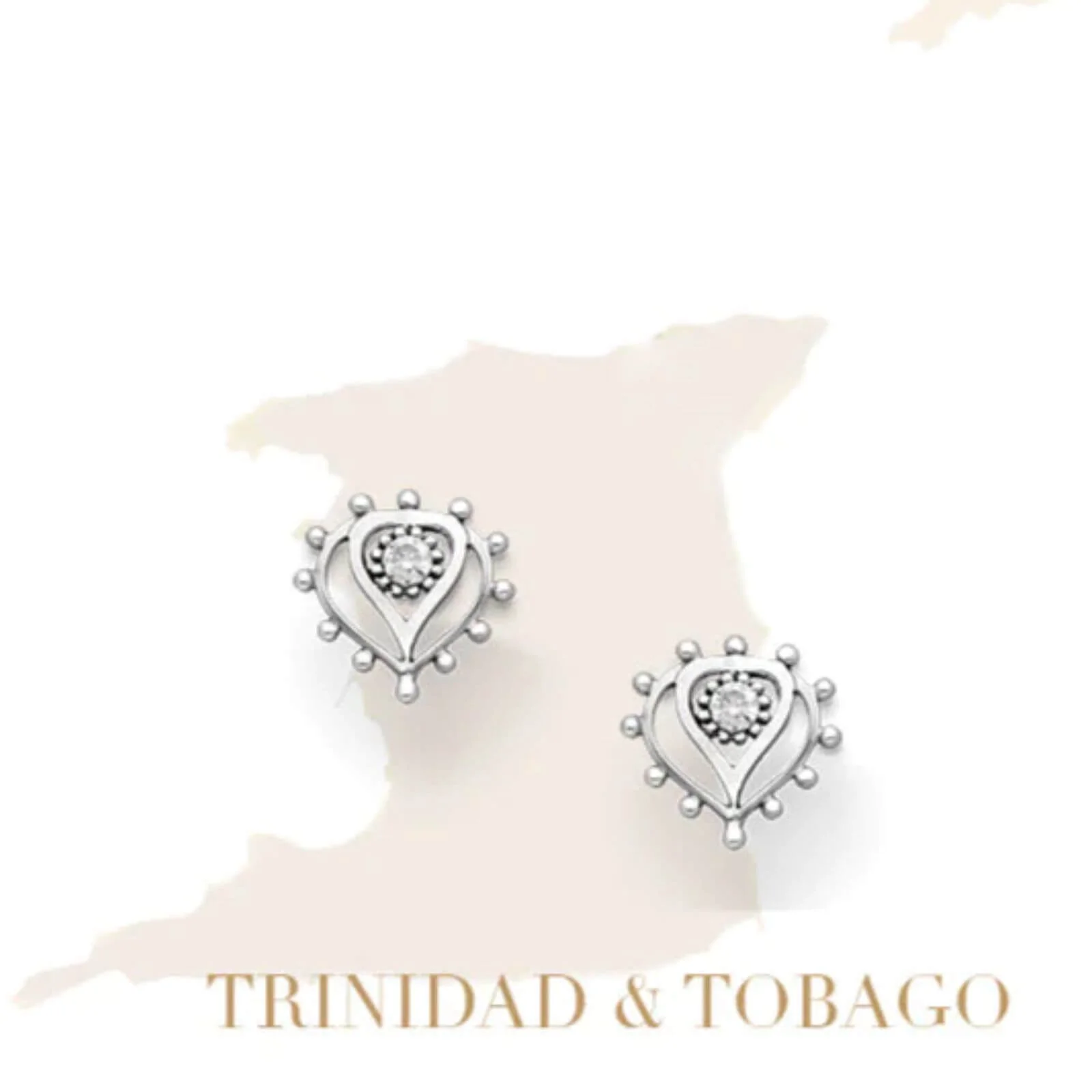 Vurchoo Trinidad Silver Maximalist Stud Earrings