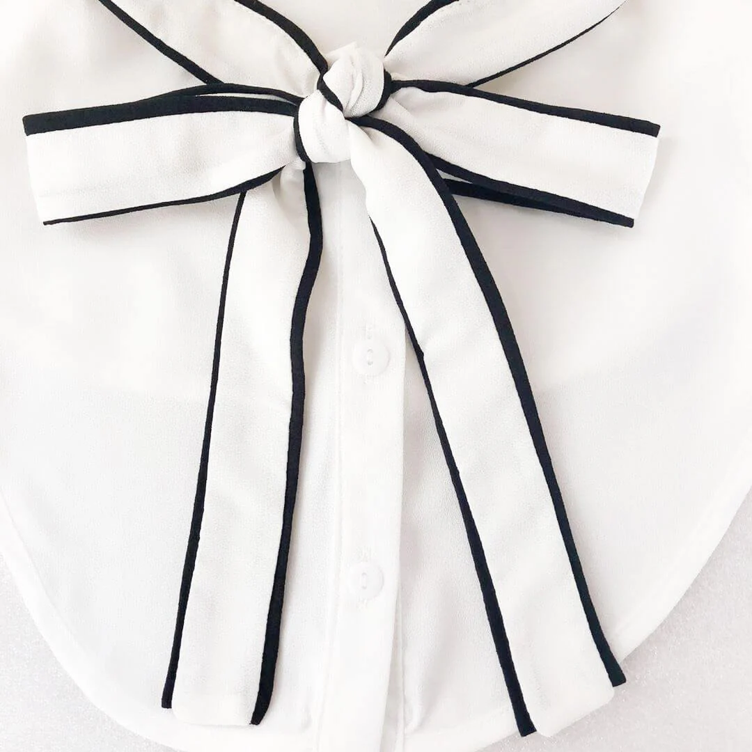 White Bow Collar - Image 3