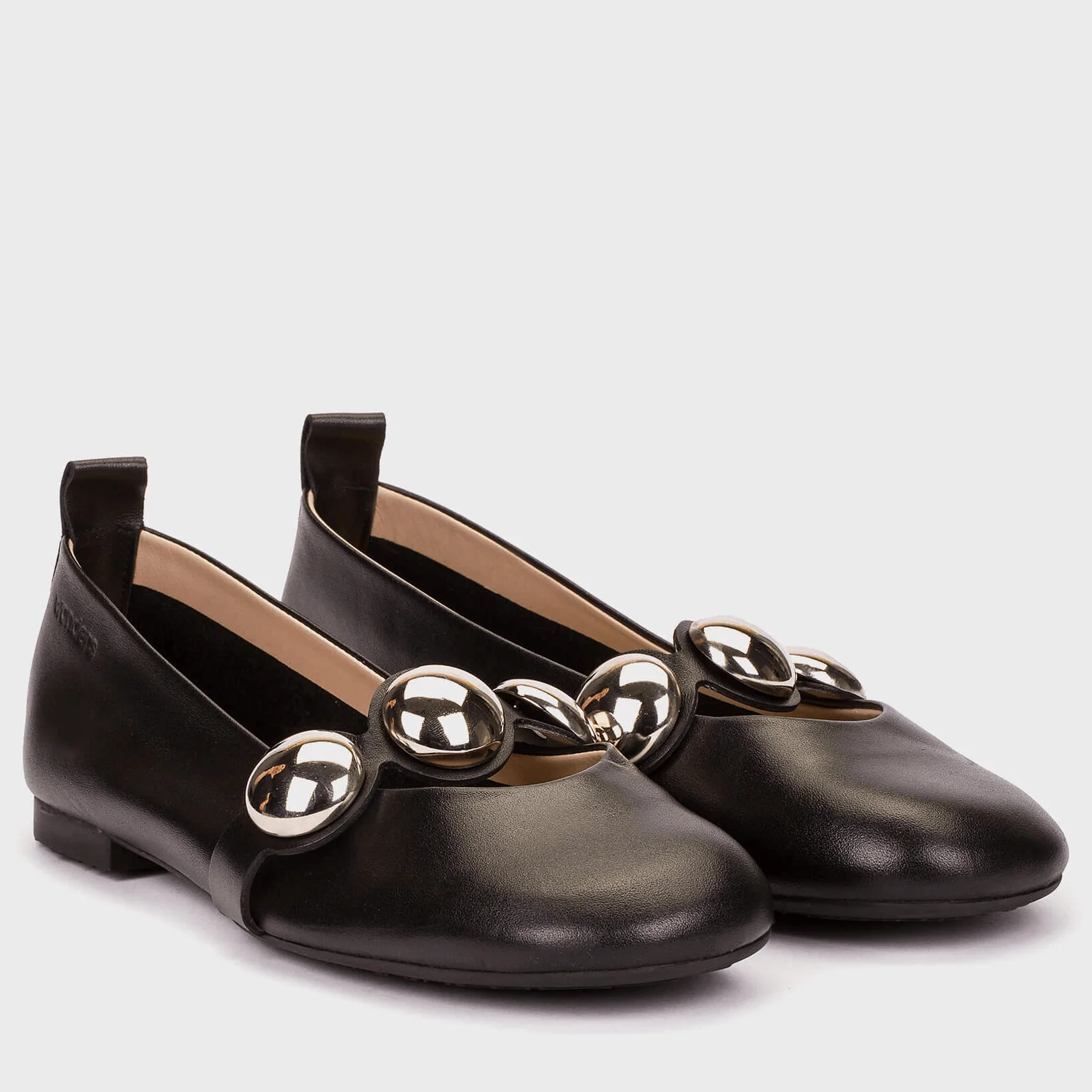 Wonders Black Leather Pumps - Image 2