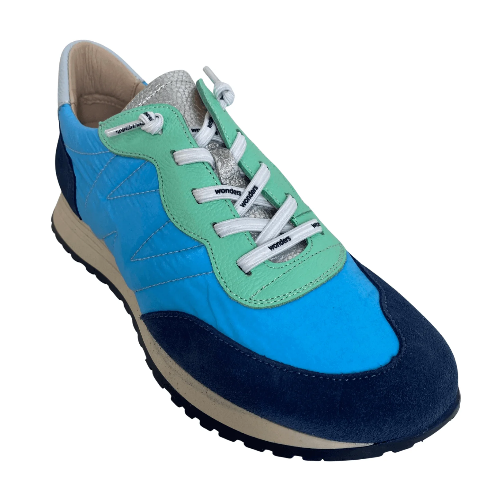 Wonders Blue Retro Sneakers - Image 3