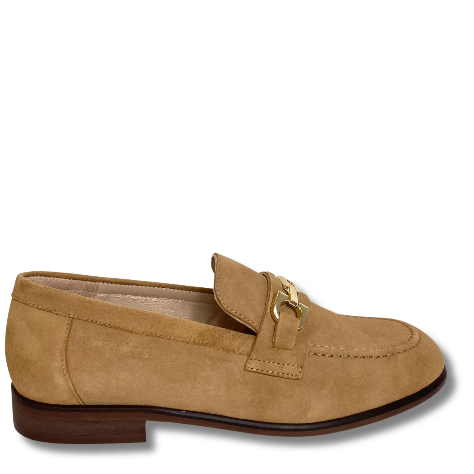 Wonders Camel Suede Leather Slip On Loafers