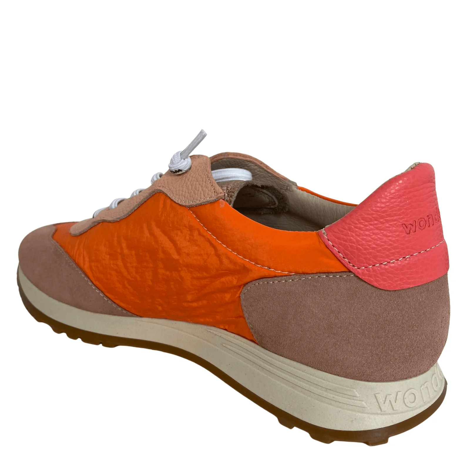 Wonders Orange & Khaki Retro Sneakers - Image 3