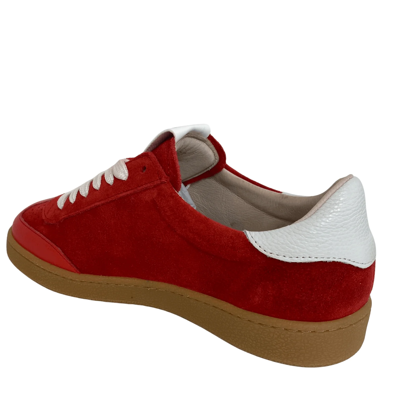 Wonders Red Suede Slim Line Sneakers - Image 2
