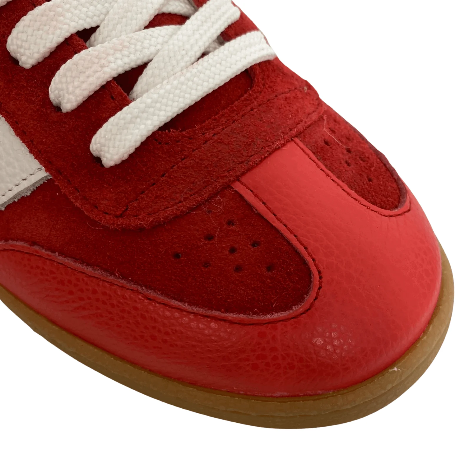 Wonders Red Suede Slim Line Sneakers - Image 3