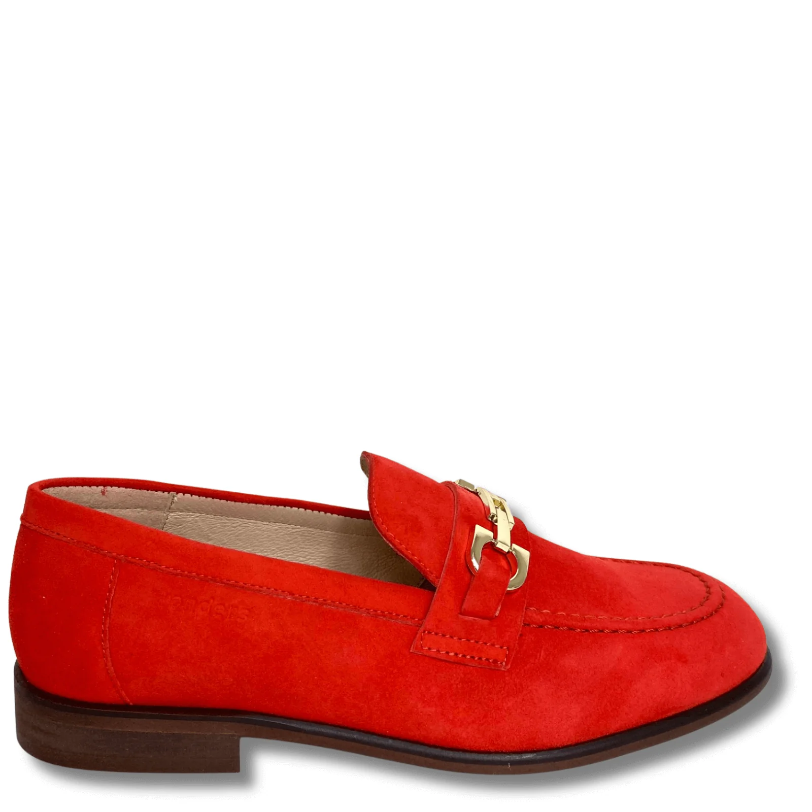 Wonders Red Suede Leather Slip On Loafers