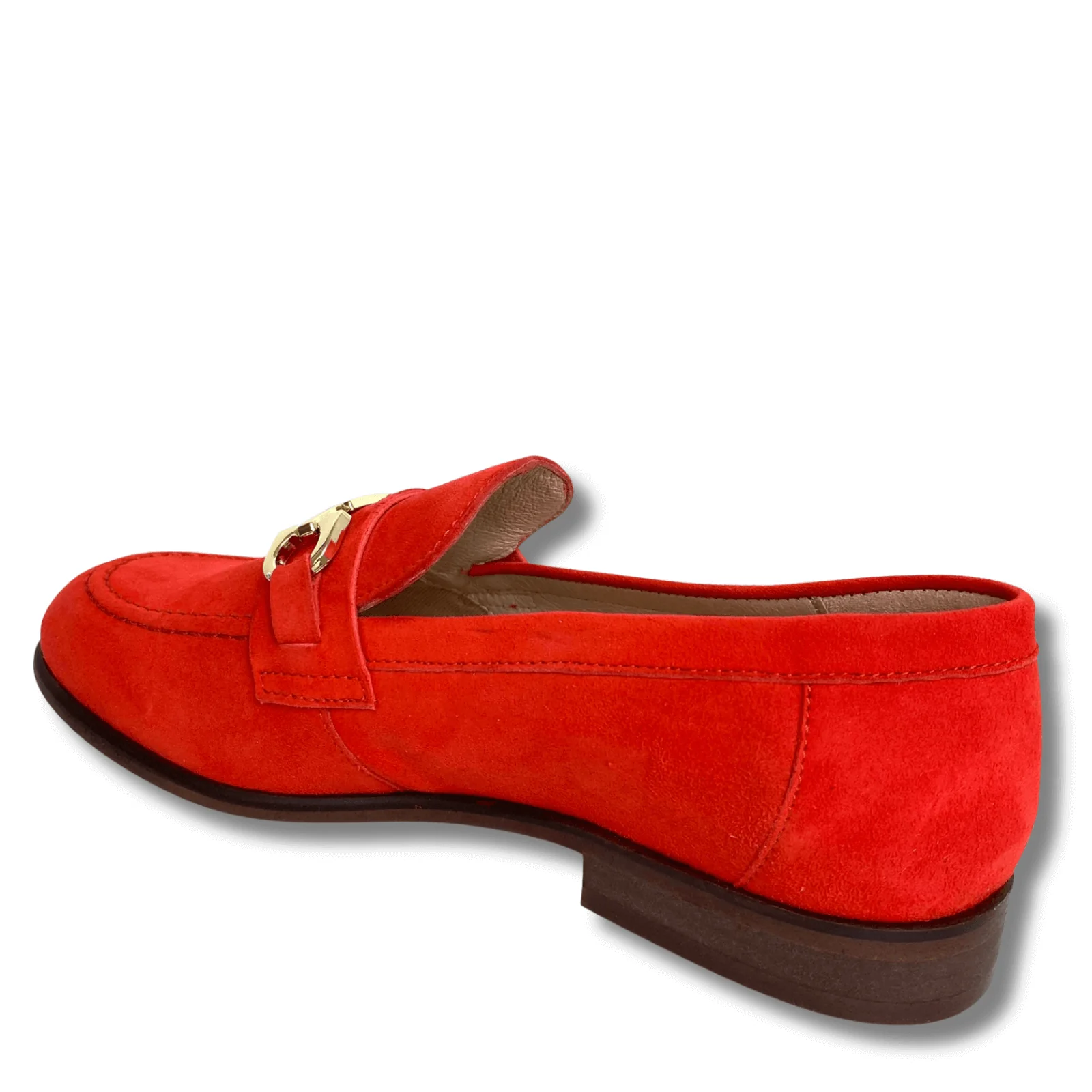 Wonders Red Suede Leather Slip On Loafers - Image 2