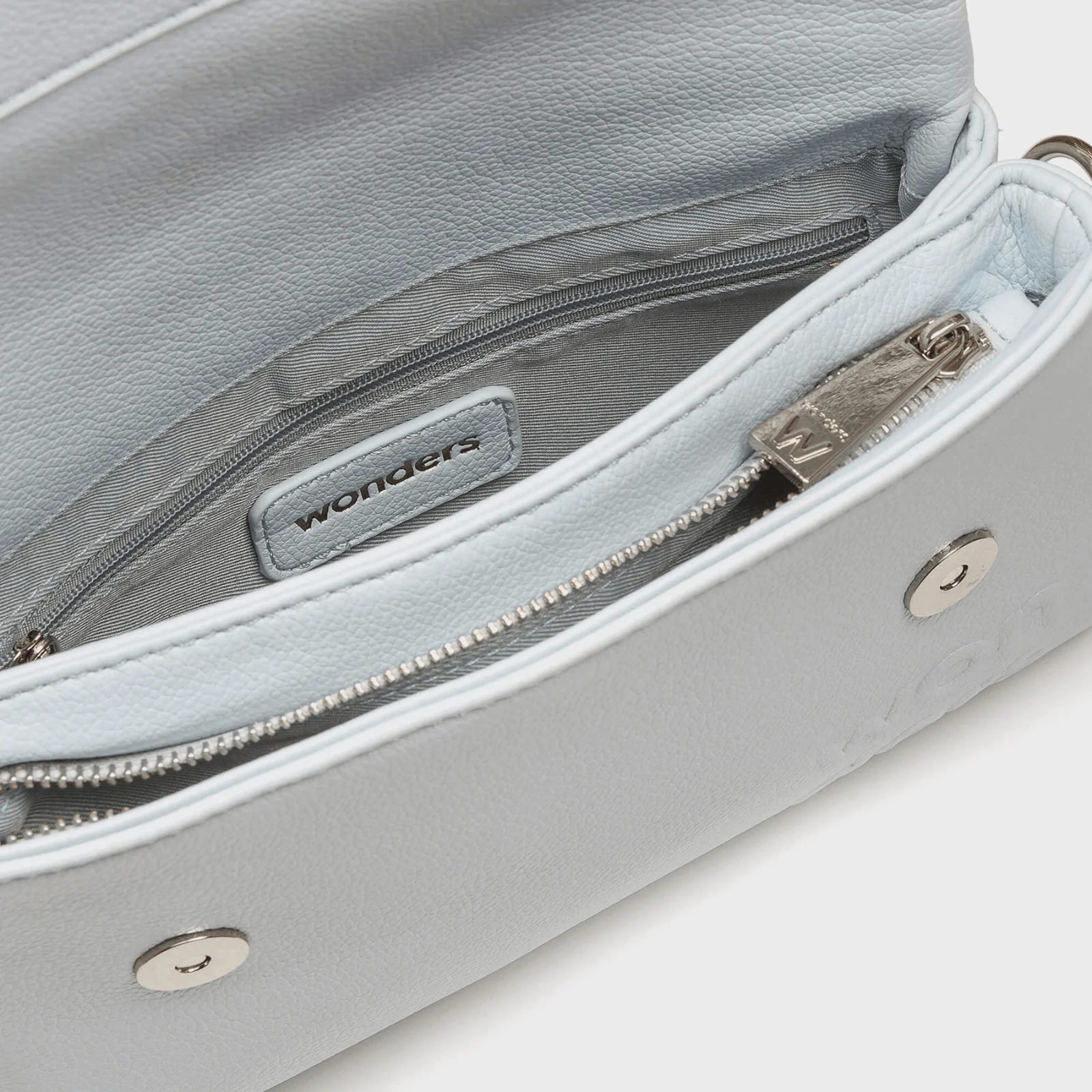 Wonders Small Flap Over Crossbody Bag - Pale Blue - Image 3