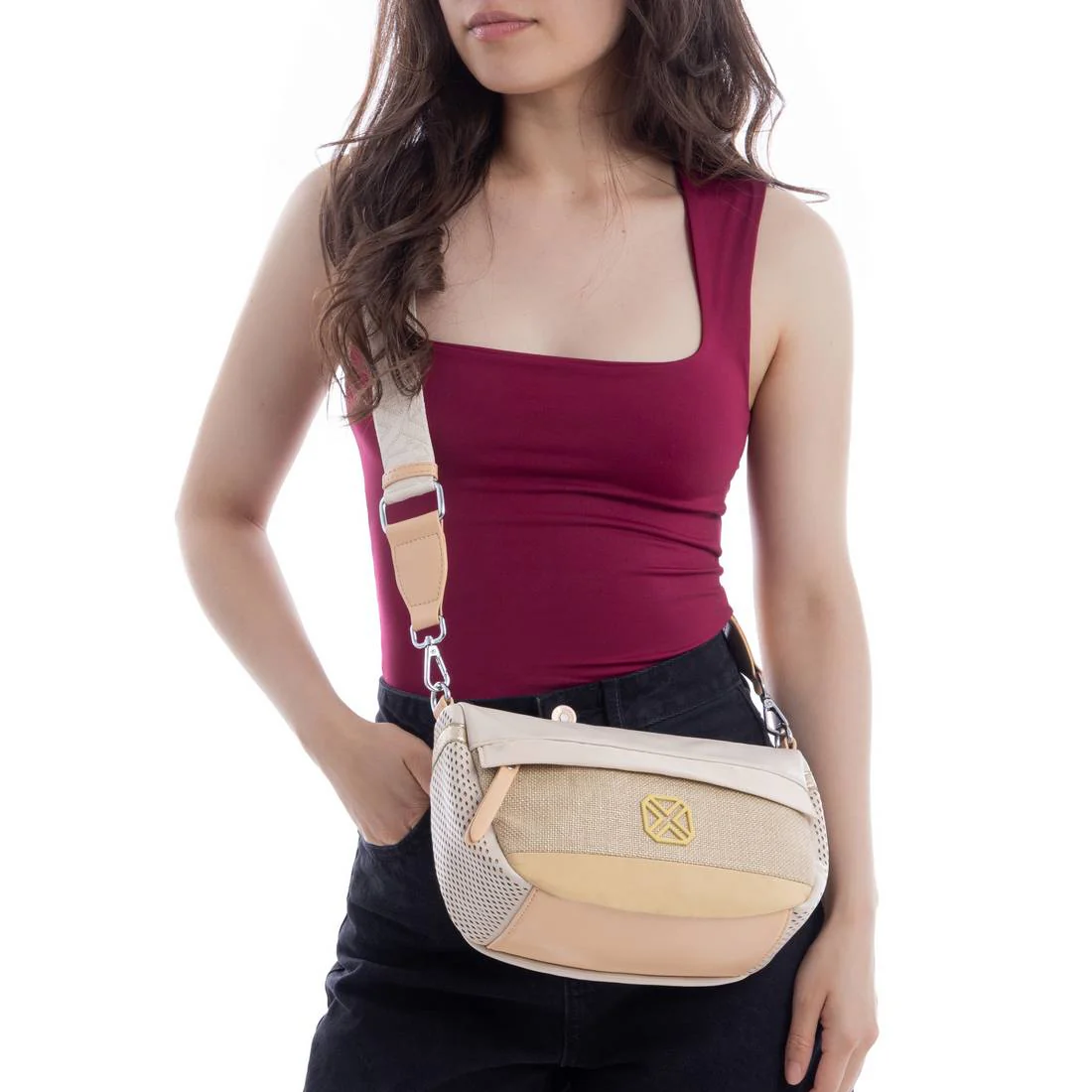 XTI Beige Crossbody Bag - Image 4