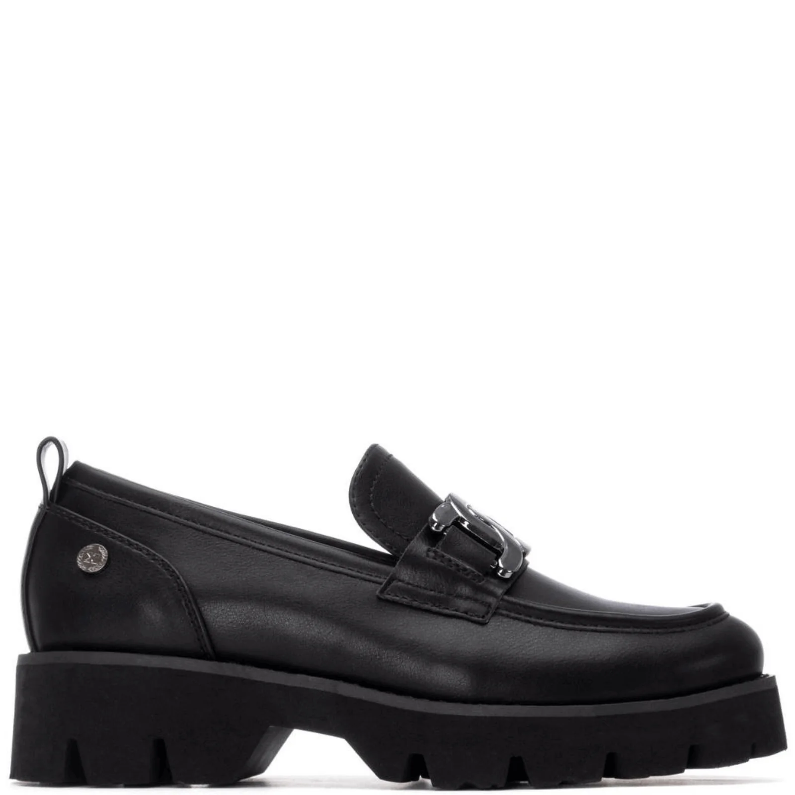 XTI Black Classic Chunky Loafers
