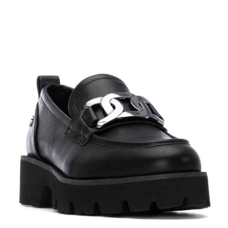 XTI Black Classic Chunky Loafers - Image 2