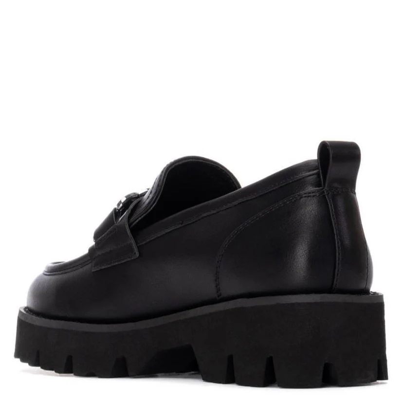 XTI Black Classic Chunky Loafers - Image 3