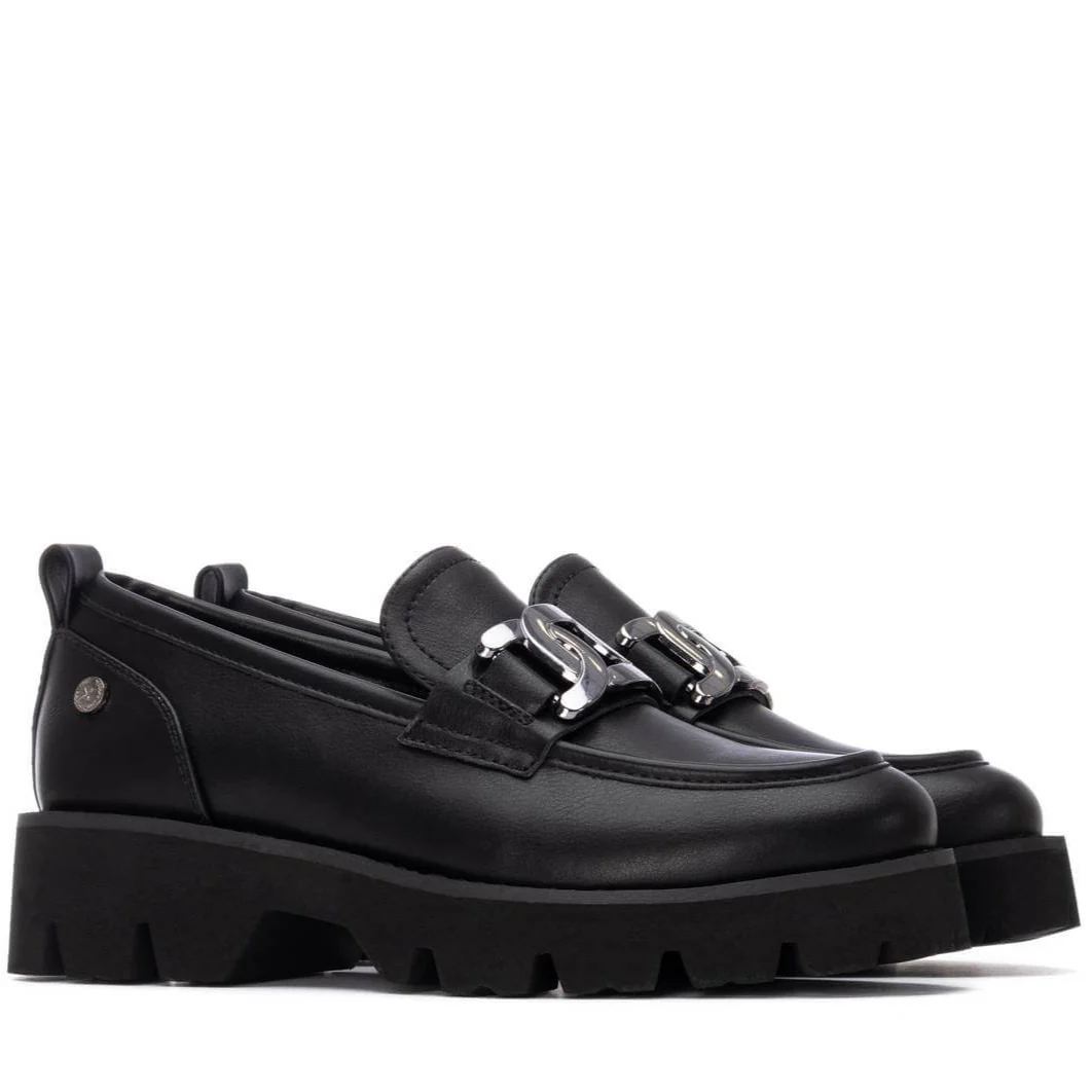 XTI Black Classic Chunky Loafers - Image 4