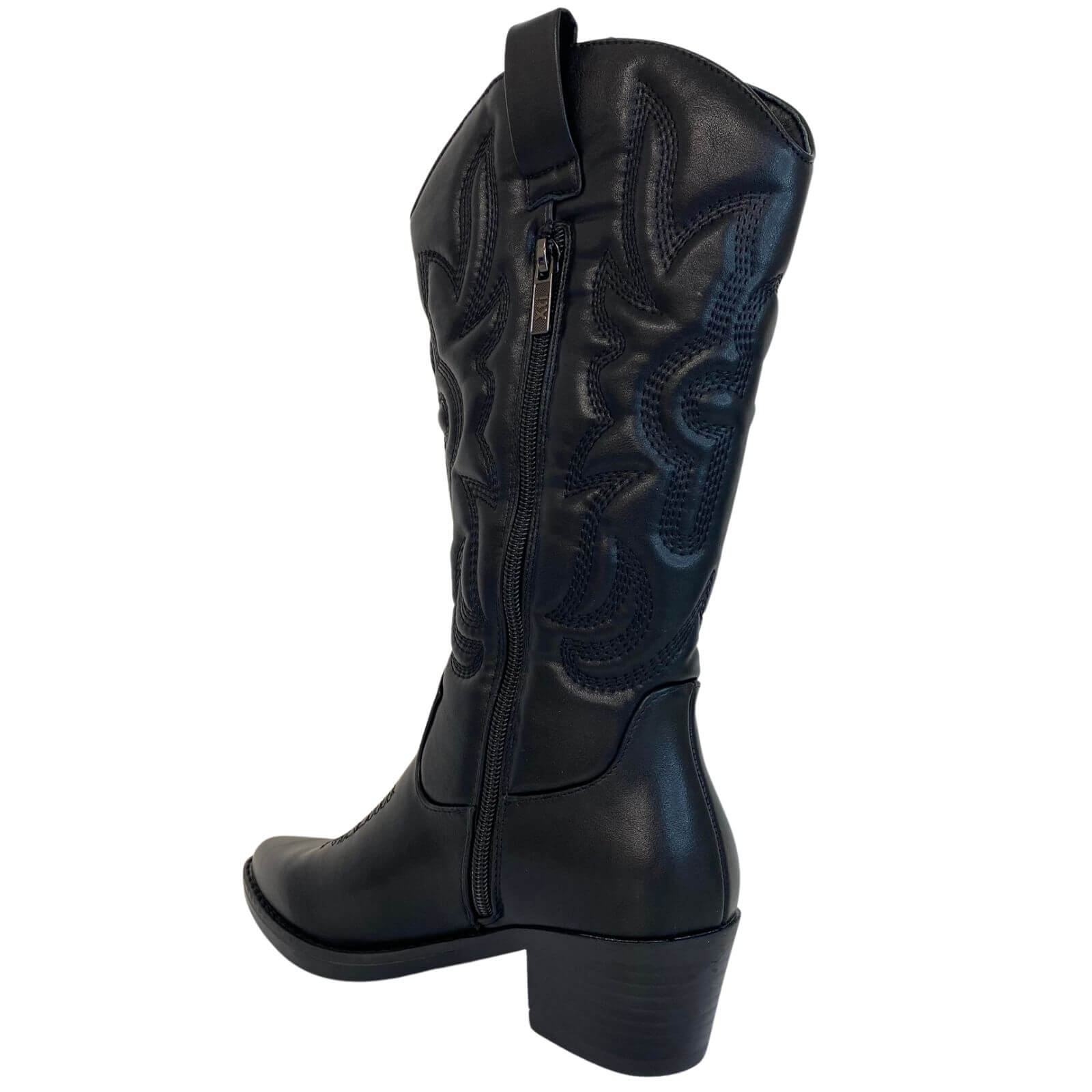 XTI Black Long Length Western Boots - Image 3