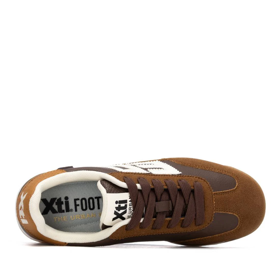 XTI Brown Sporty Retro Sneakers - Image 5