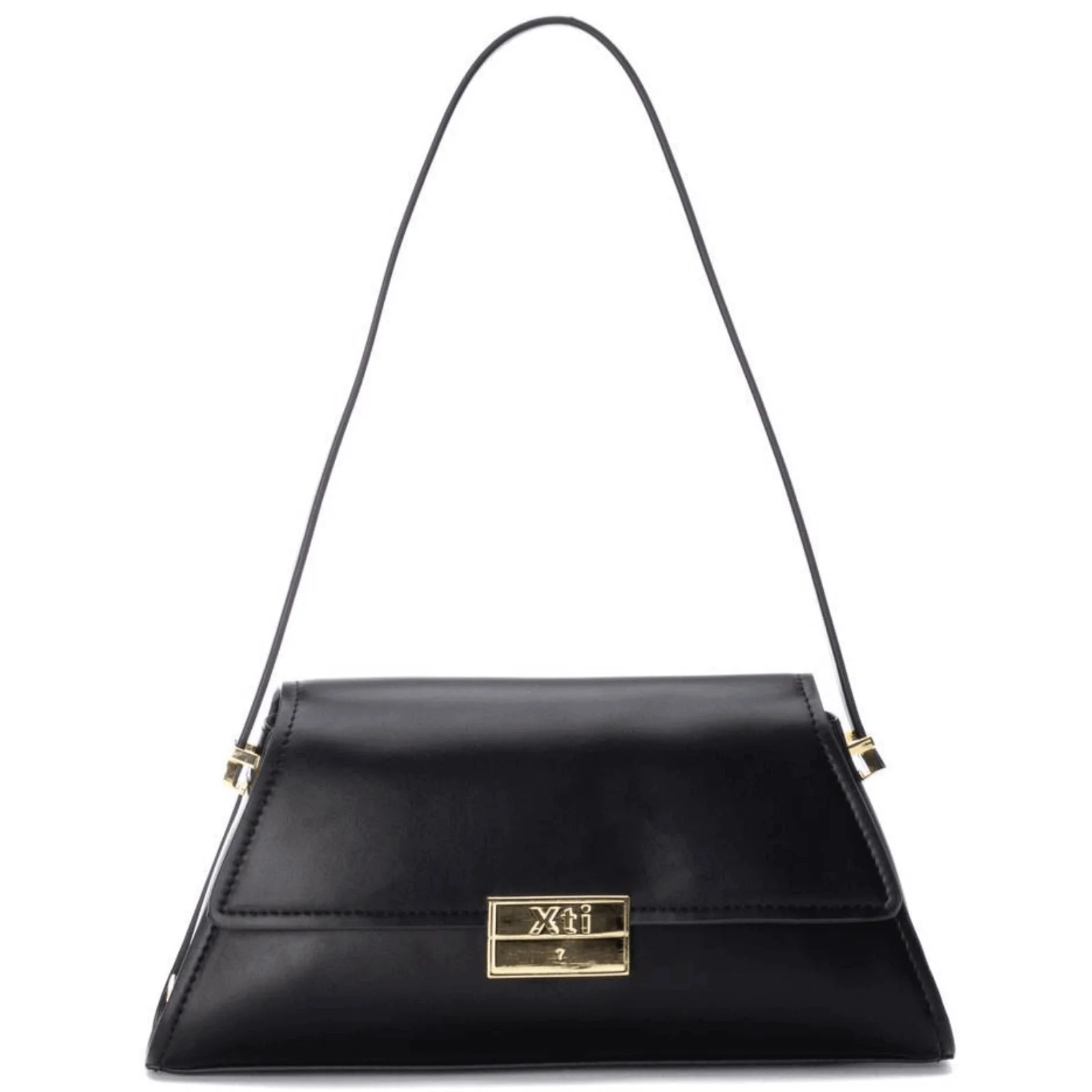 XTI Classic Small Shoulder Bag - Black
