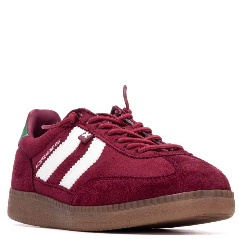 XTI Dark Red Suede Gum Sole Sneakers - Image 3