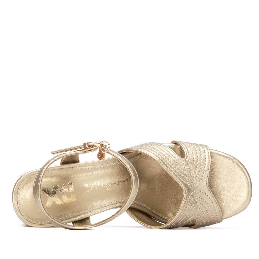 XTI Gold Crossover Strap Platform Sandals - Image 5