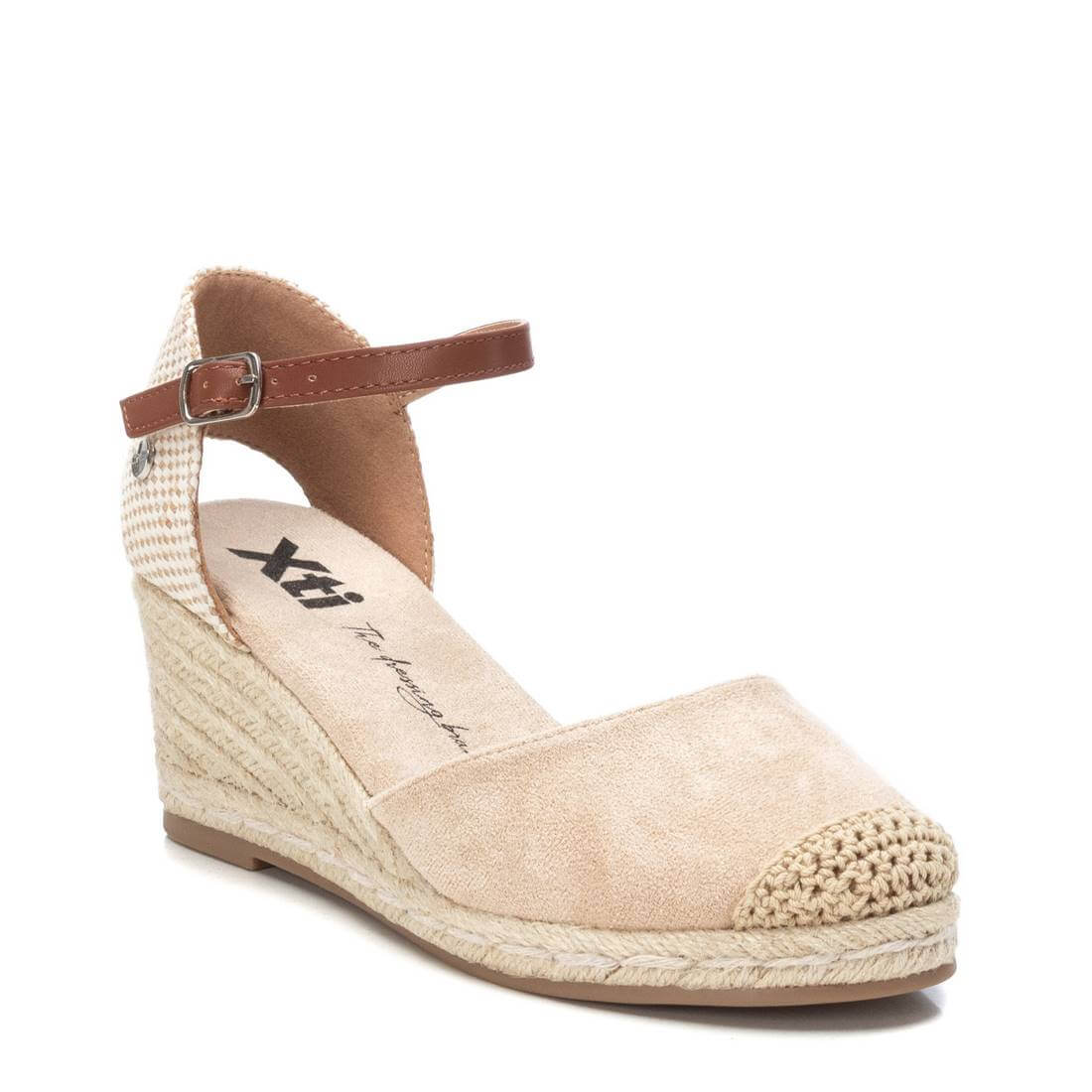 XTI Beige Mid Height Wedge Shoes - Image 3