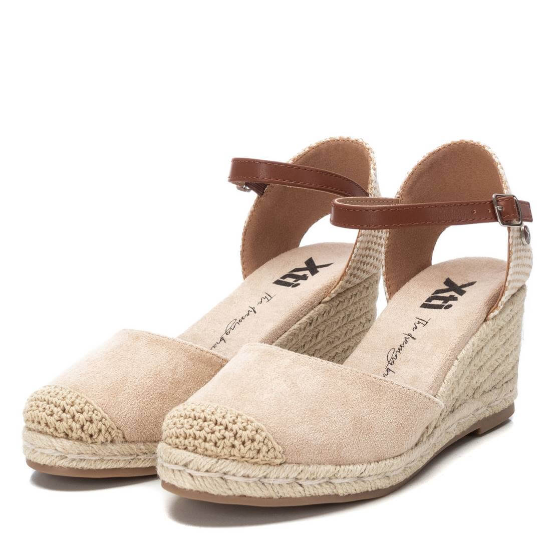 XTI Beige Mid Height Wedge Shoes - Image 4