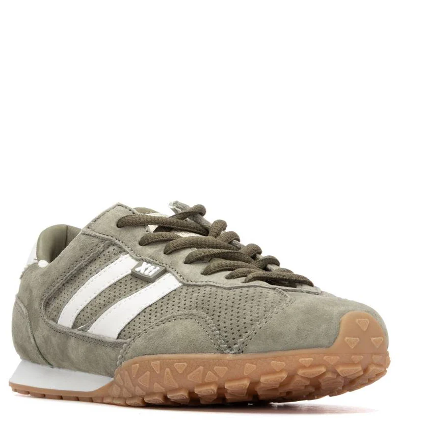 XTI Khaki Suede Sneakers - Image 3