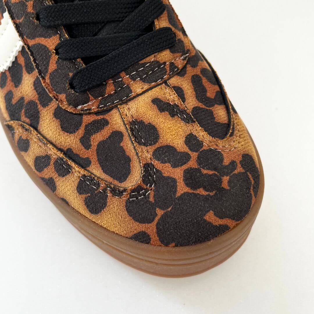 XTI Leopard Print Gum Sole Sneakers - Image 4