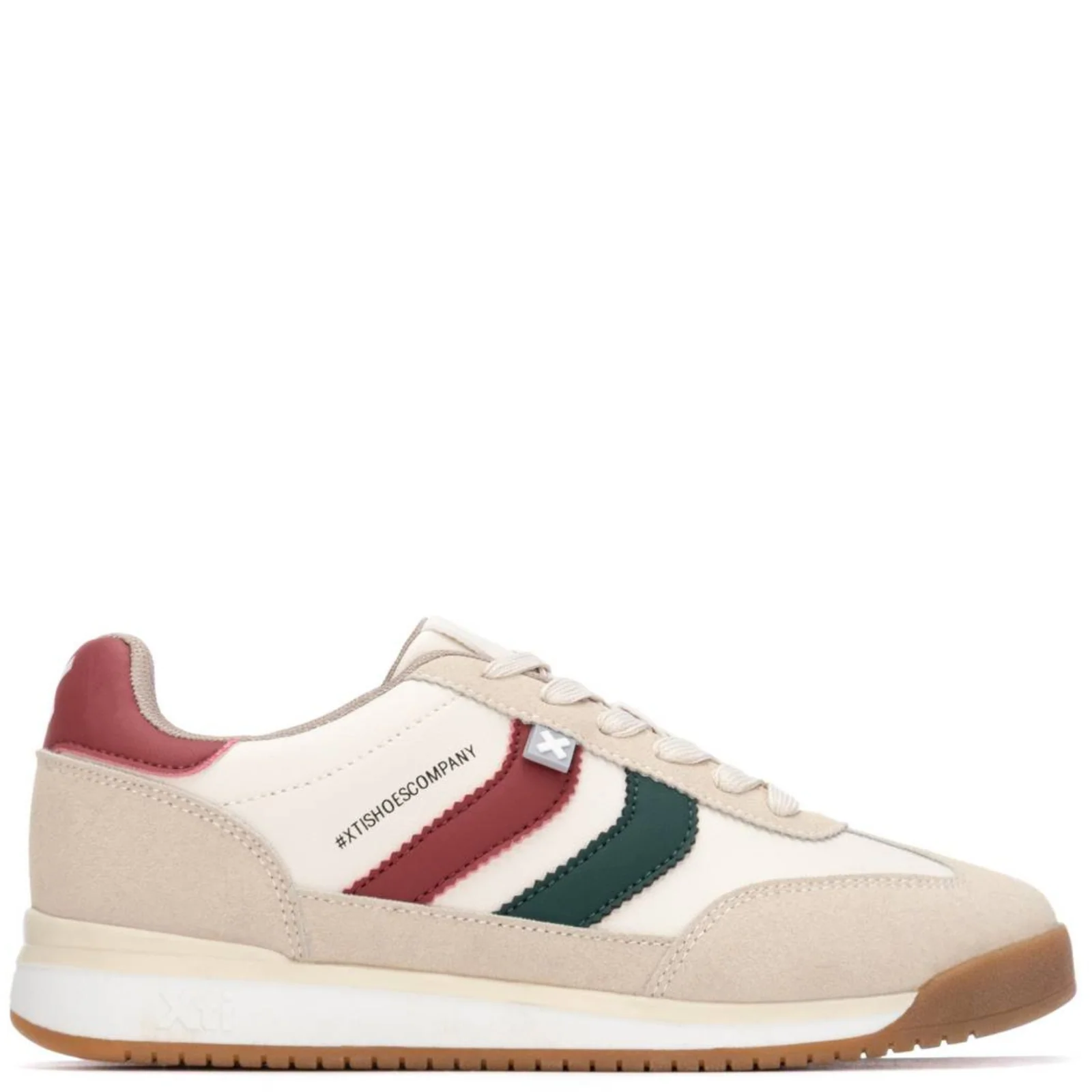 XTI Rust & Green Retro Sneakers