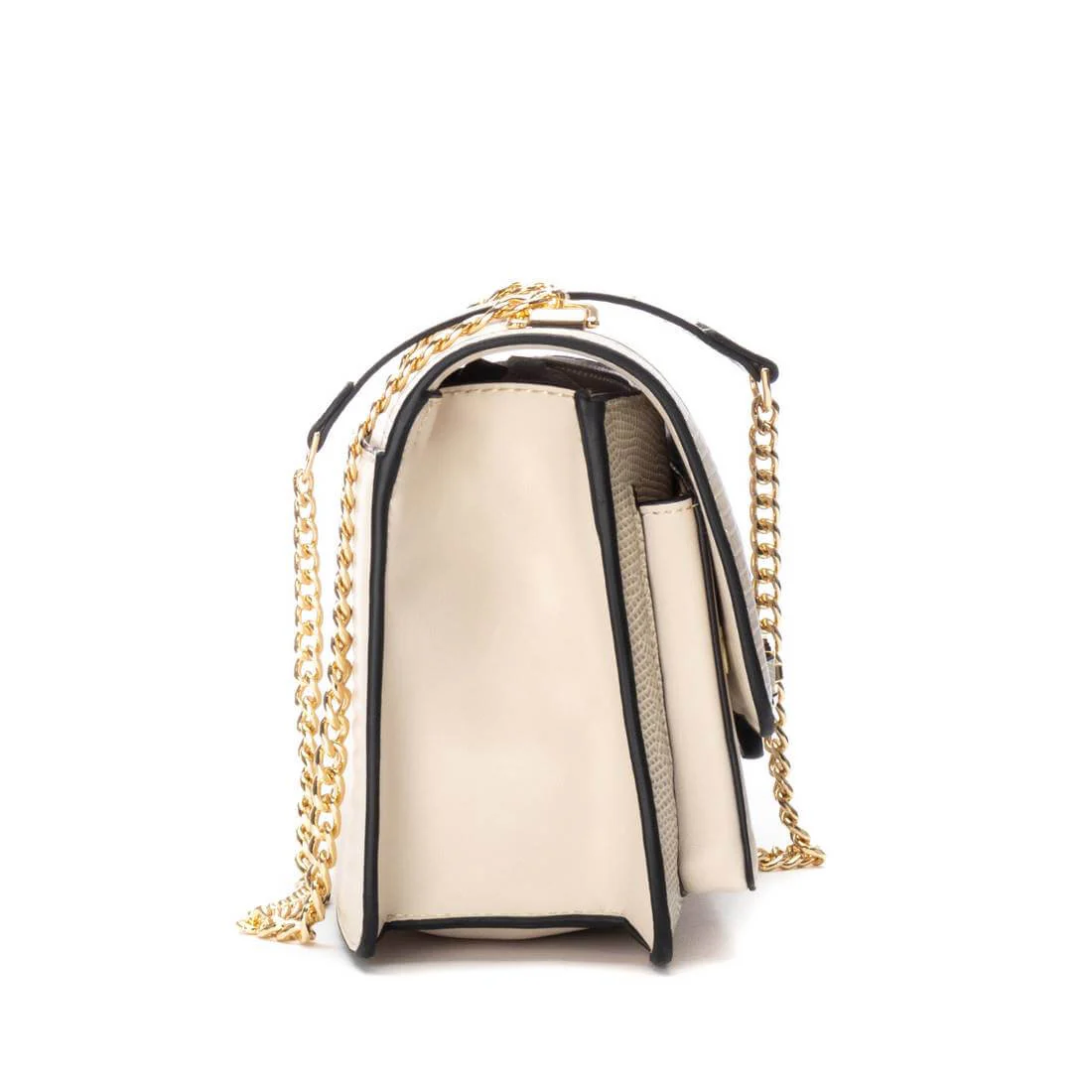XTI Small Box Shoulder Bag - Cream - Image 2