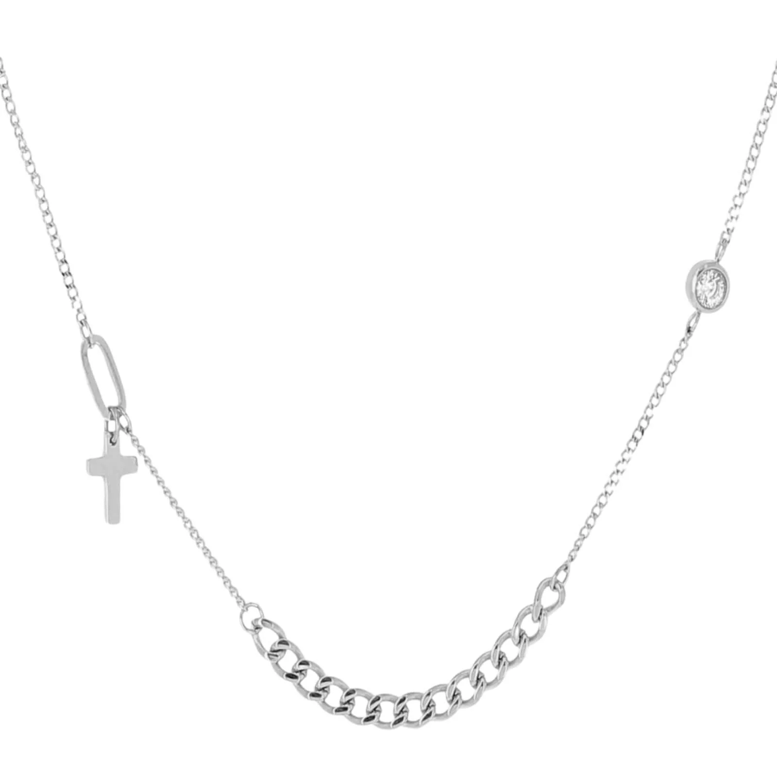ZAG Acier Silver Necklace