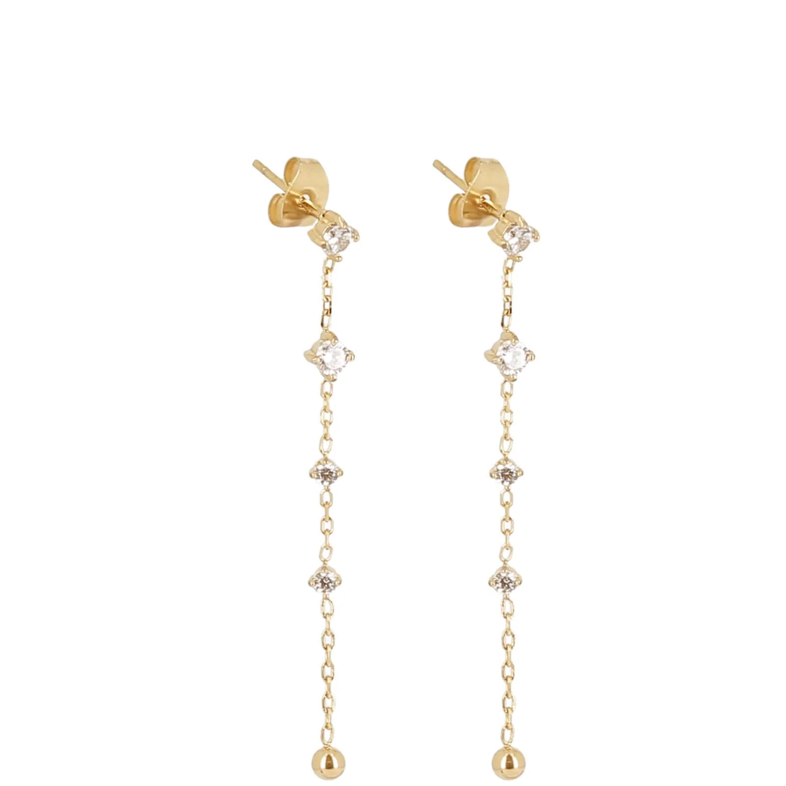 ZAG Bruma Gold Dainty Drop Earrings