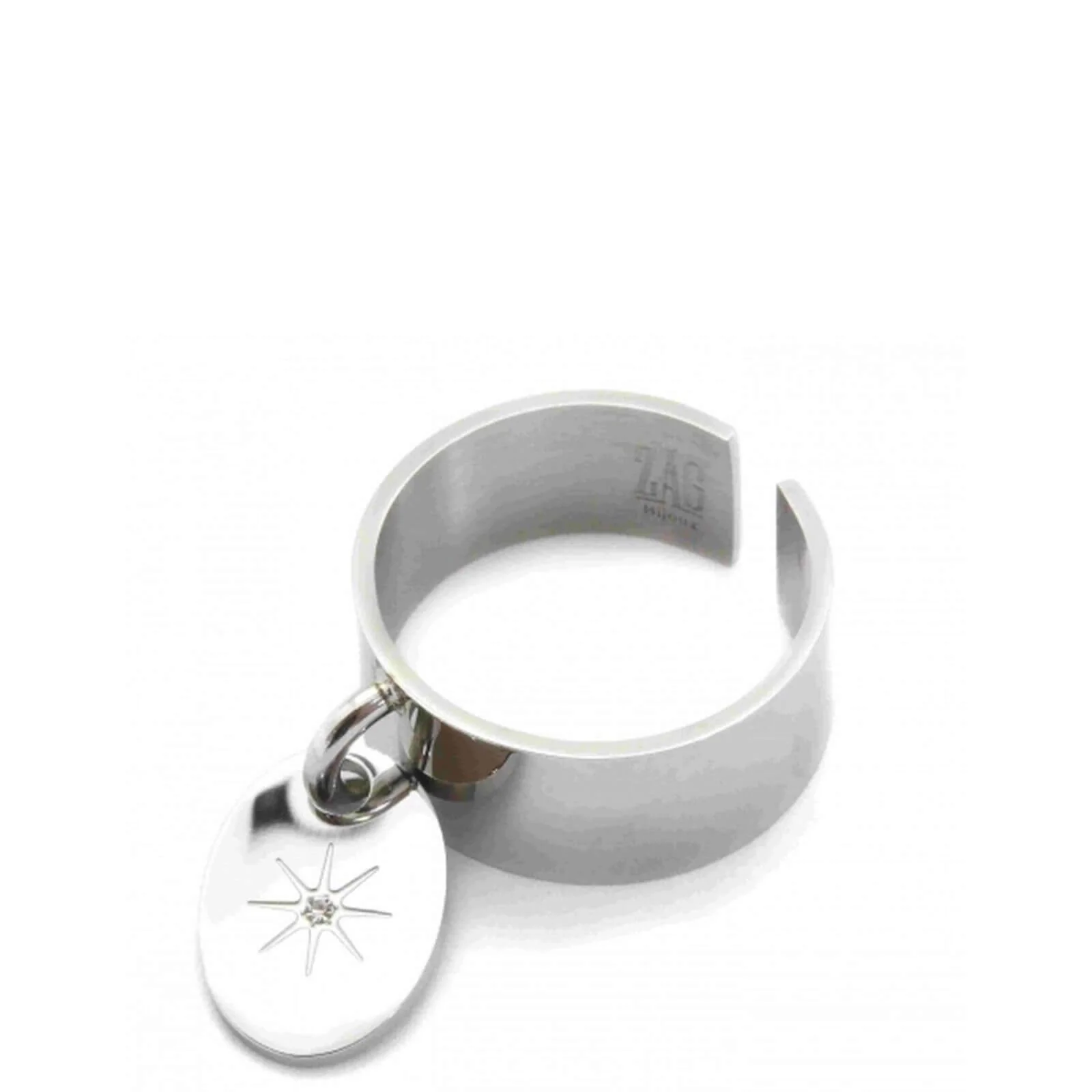 ZAG Disc Silver Ring