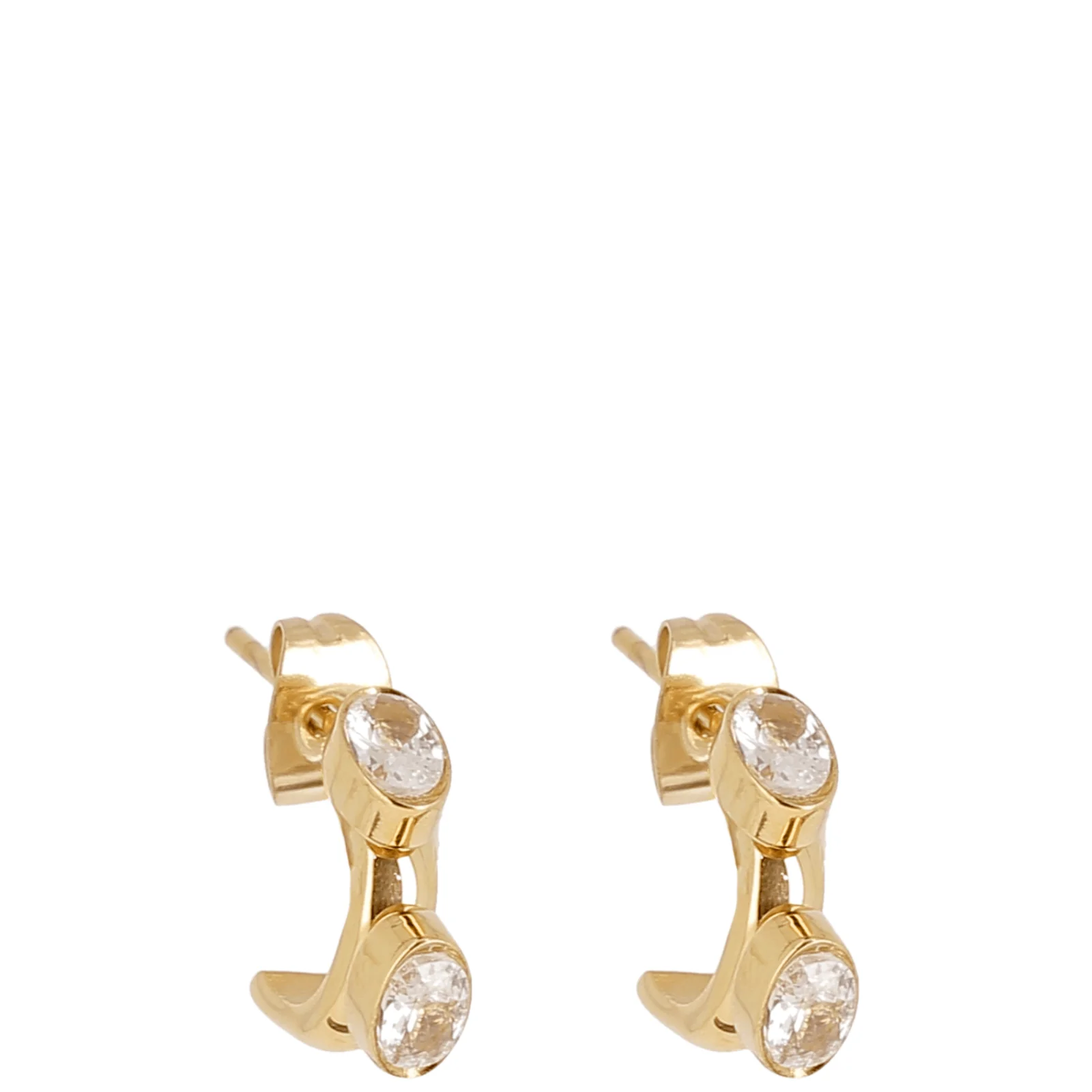 ZAG Gold Boat Small Hoop Earrings