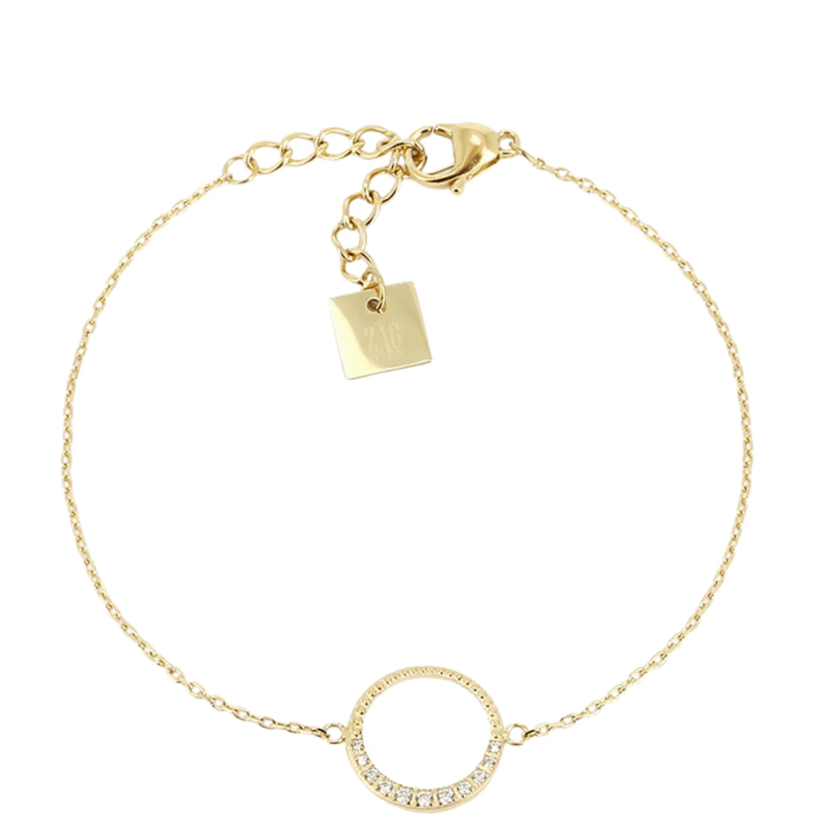 ZAG Gold Circle Dainty Chain Bracelet