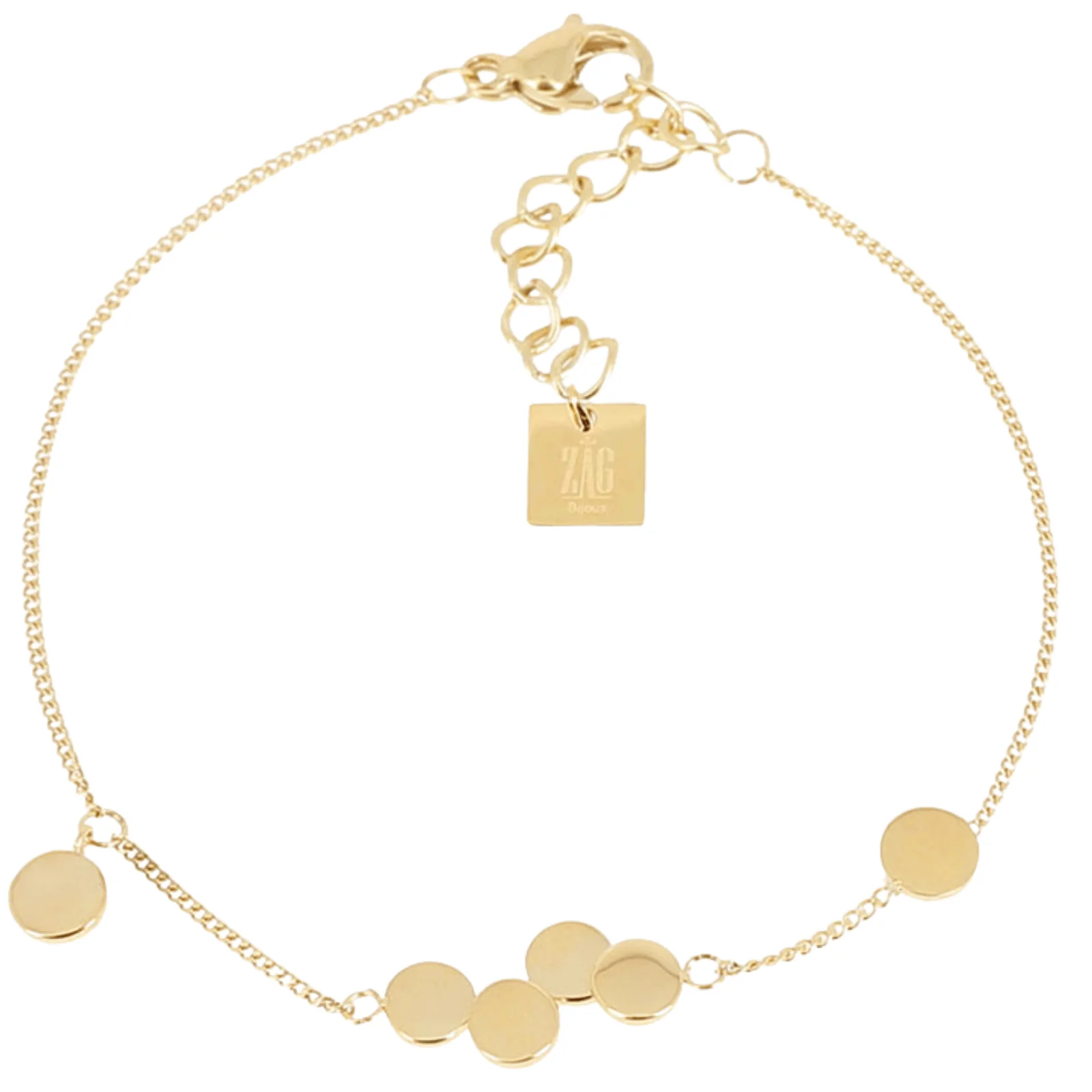ZAG Gold Cosima Discs Bracelet