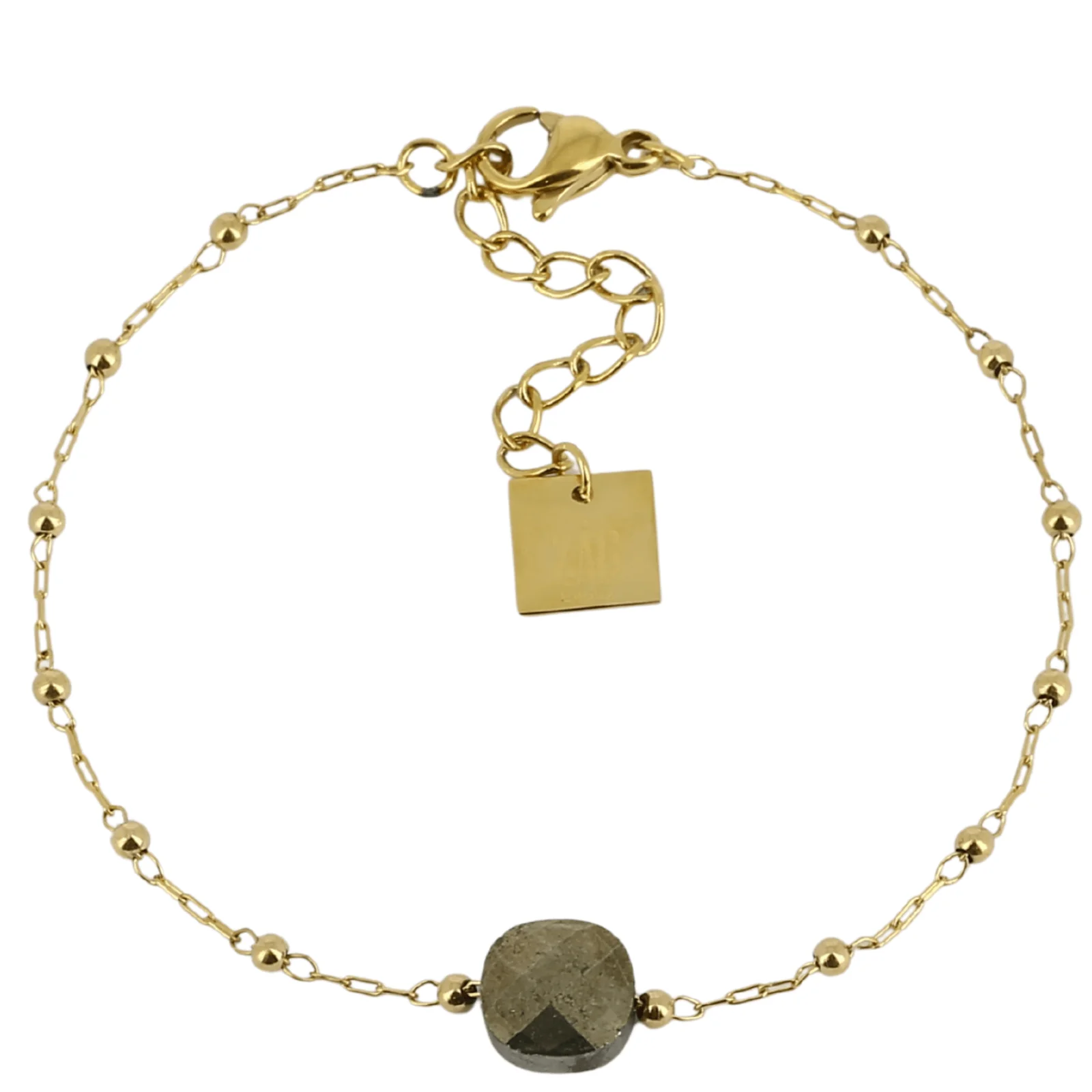 ZAG Gold Dainty Bobble Chain Bracelet