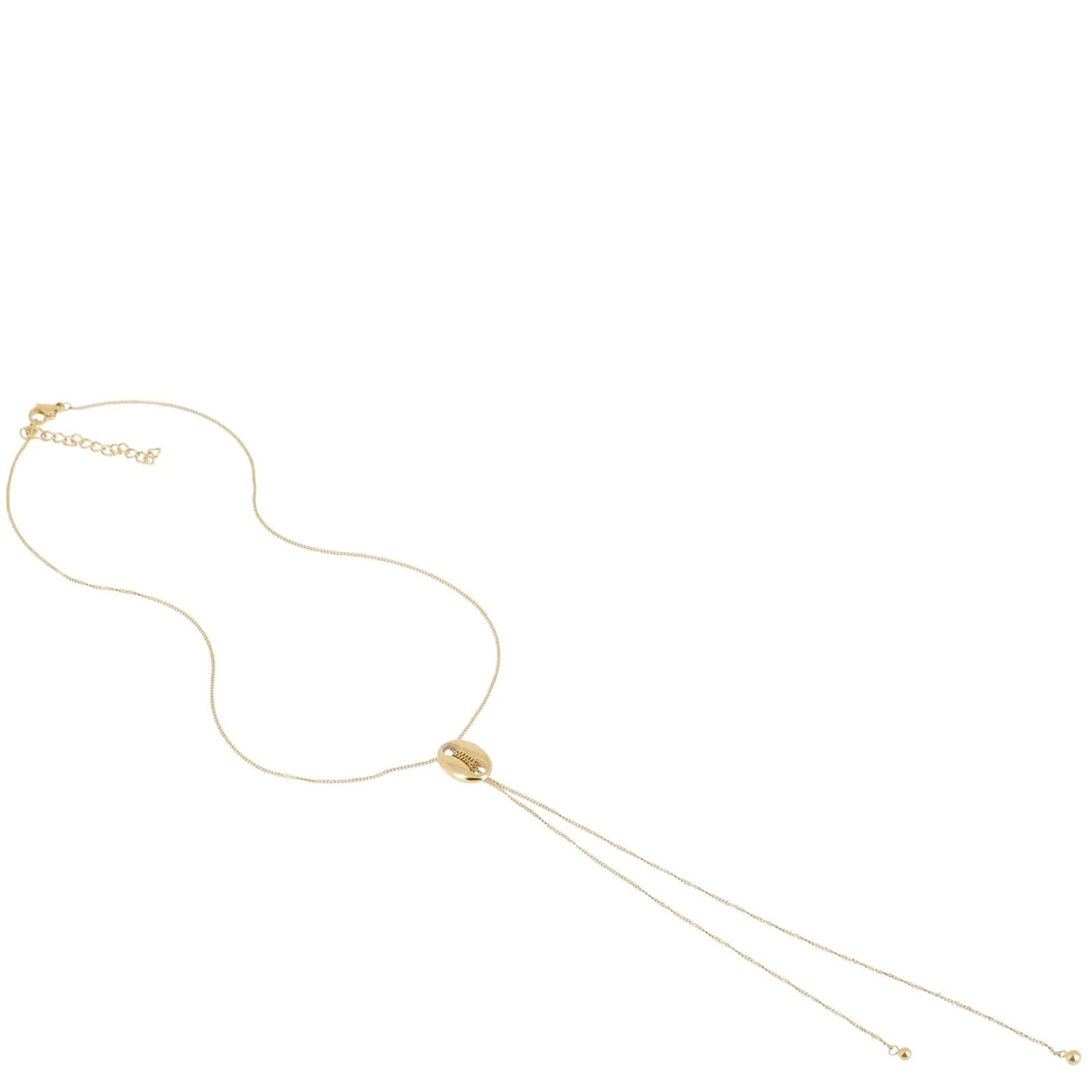 ZAG Gold Fine Lariat Necklace