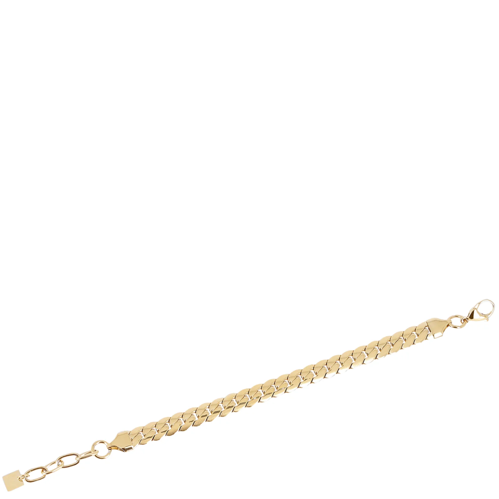 ZAG Gold Flat Curb Chain Bracelet