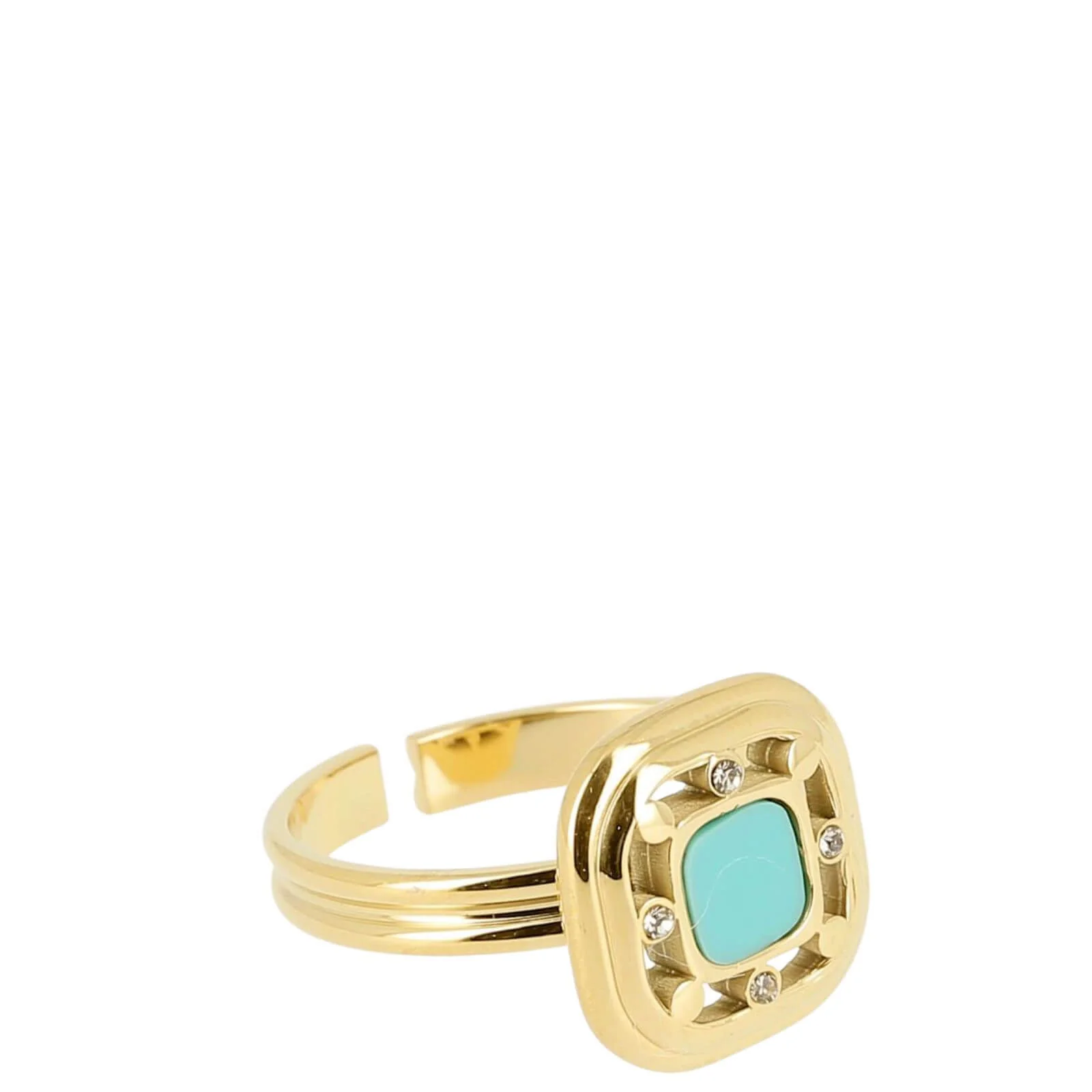 ZAG Gold Gasby Turquoise Ring
