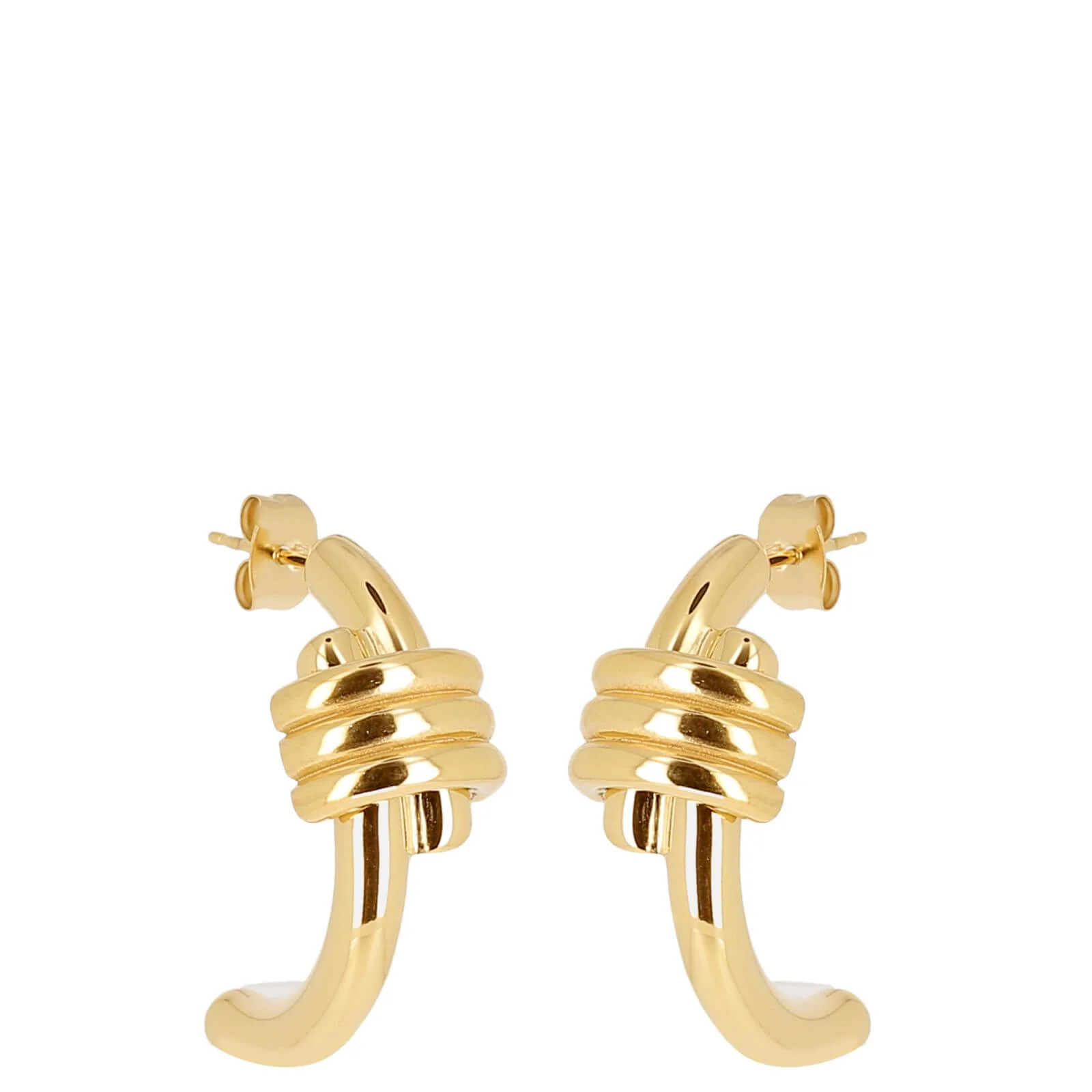 ZAG Gold Half Hoop Earrings