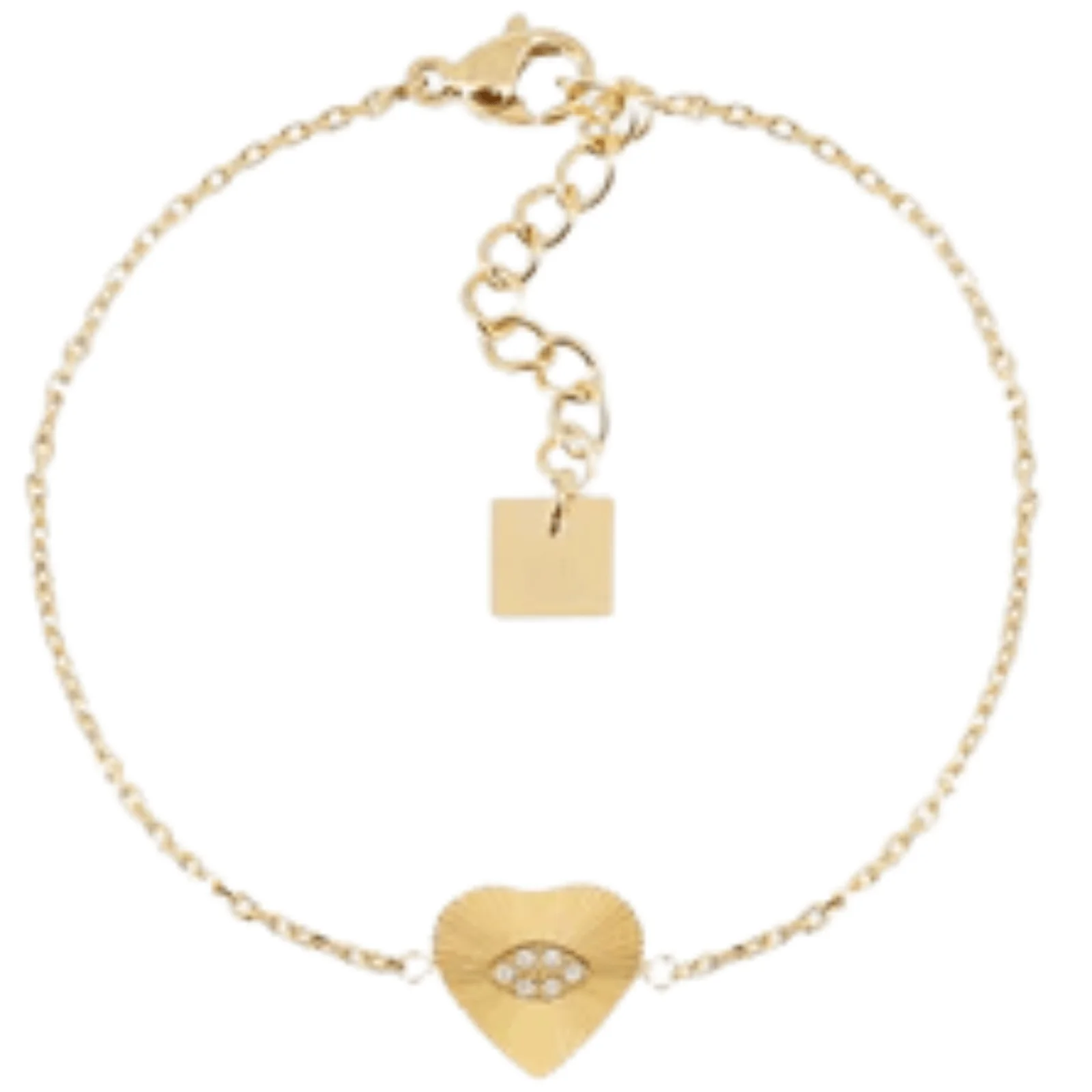 ZAG Gold Heart Dainty Chain Bracelet
