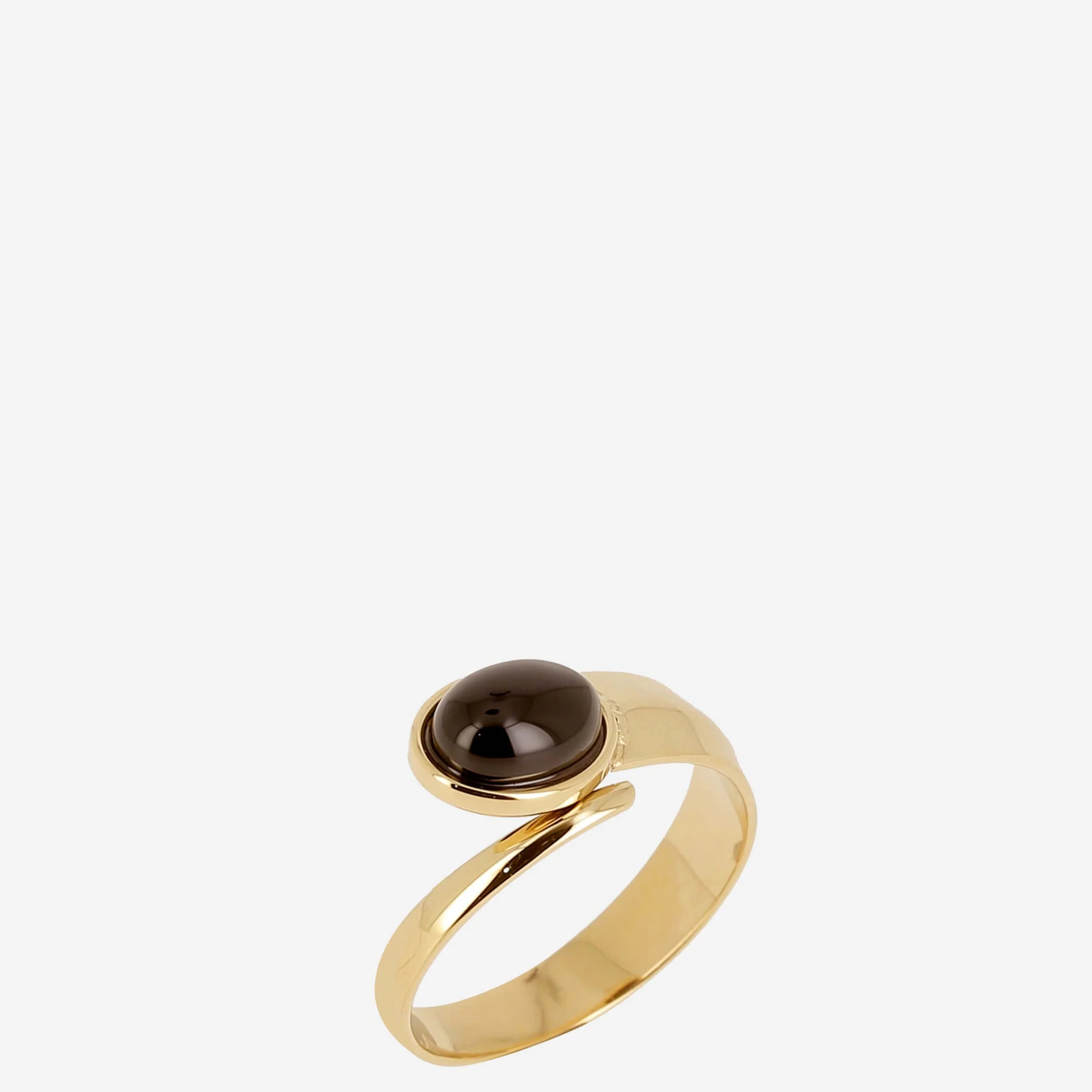 ZAG Gold Lunara Black Stone Ring