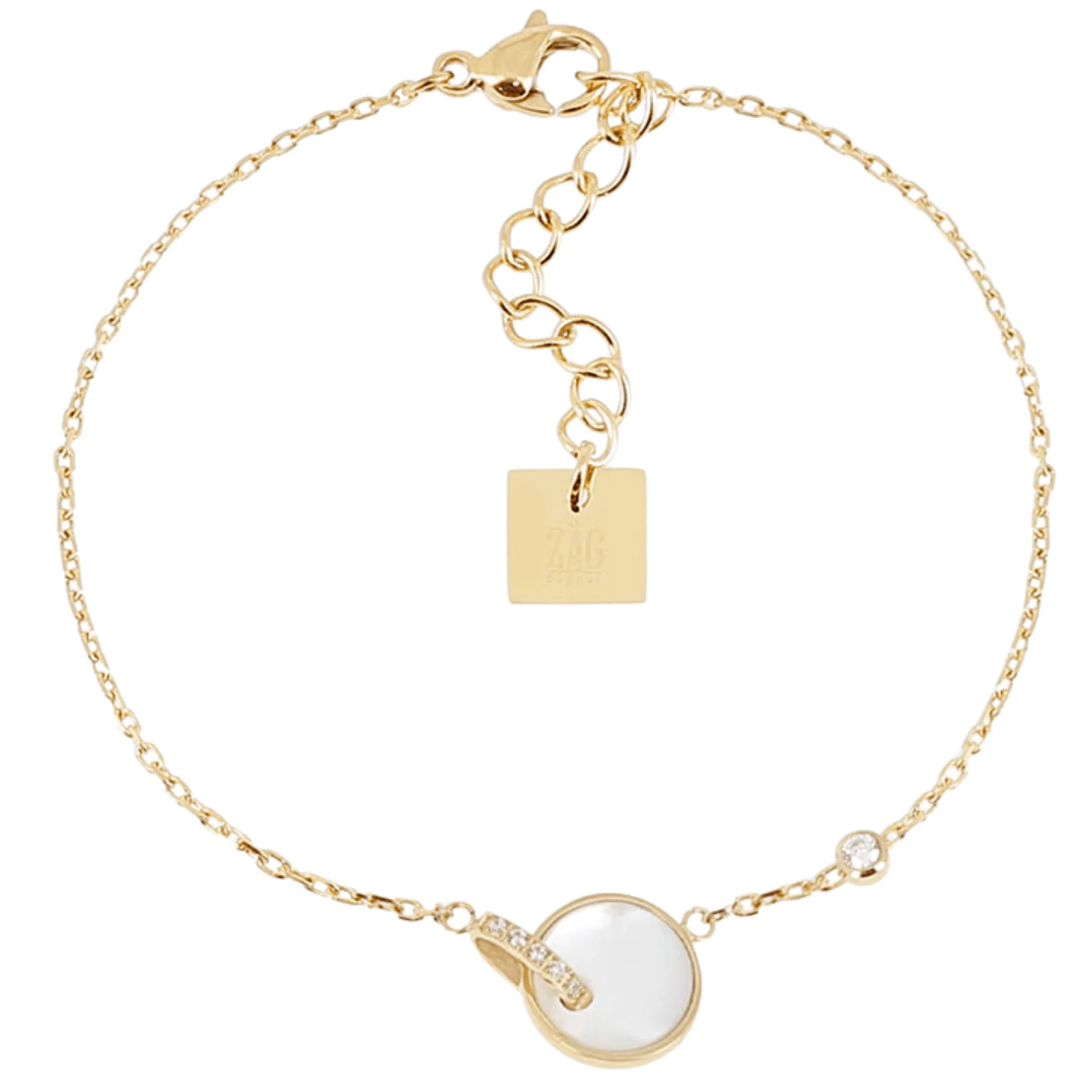ZAG Gold Mother Of Pearl Dainty Bracelet