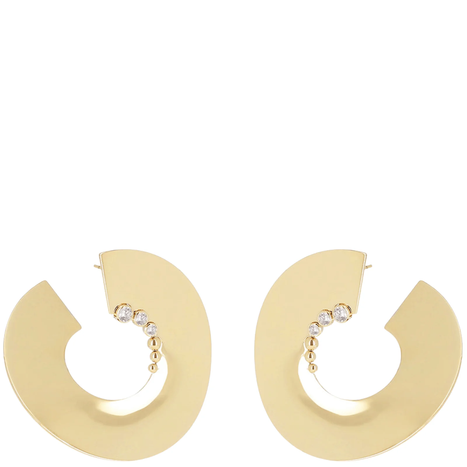 ZAG Gold Sanji Large Stud Earrings